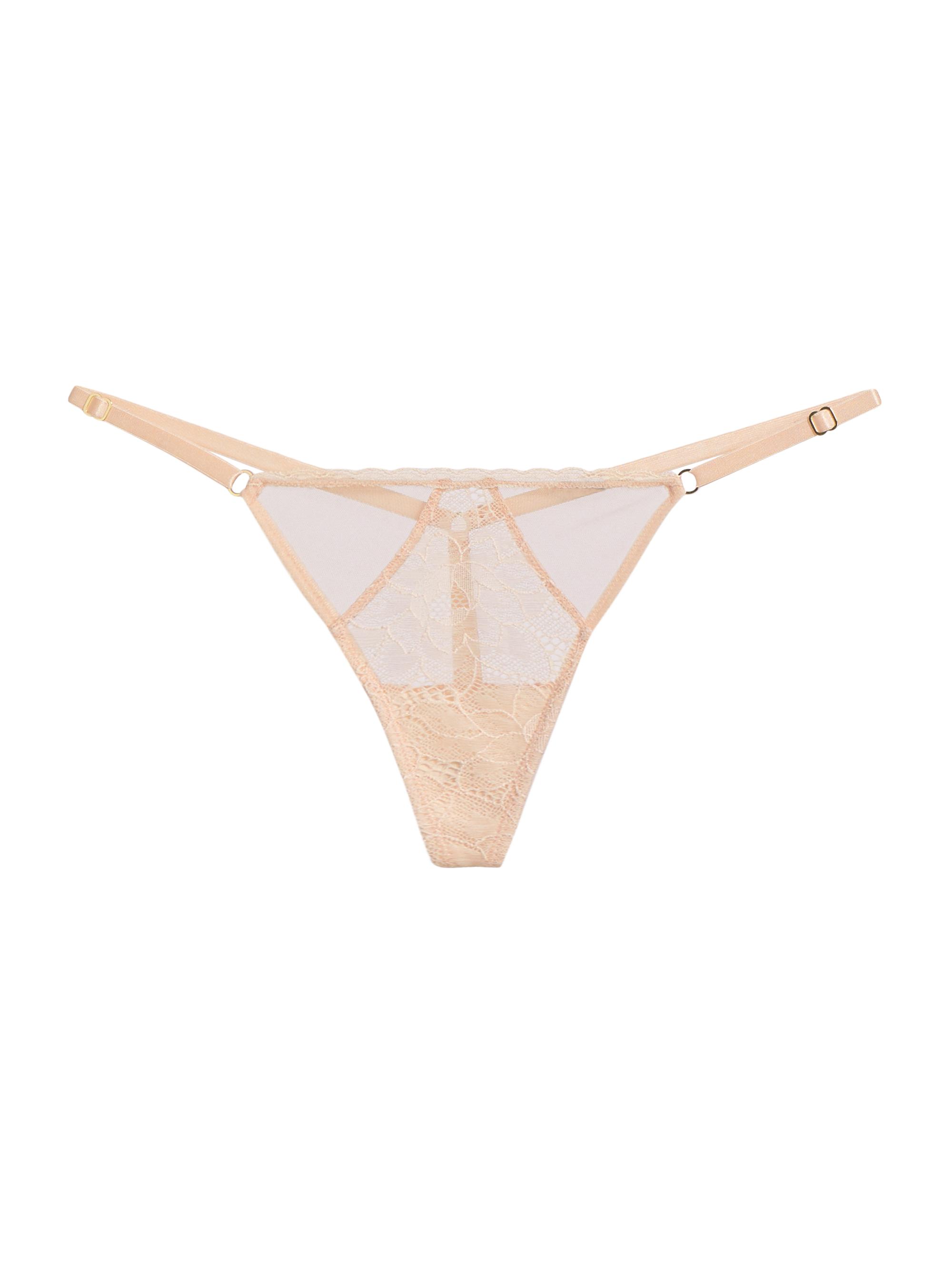 Kiki de Montparnasse Women's Dahlia Lace G-String Thong - Blush