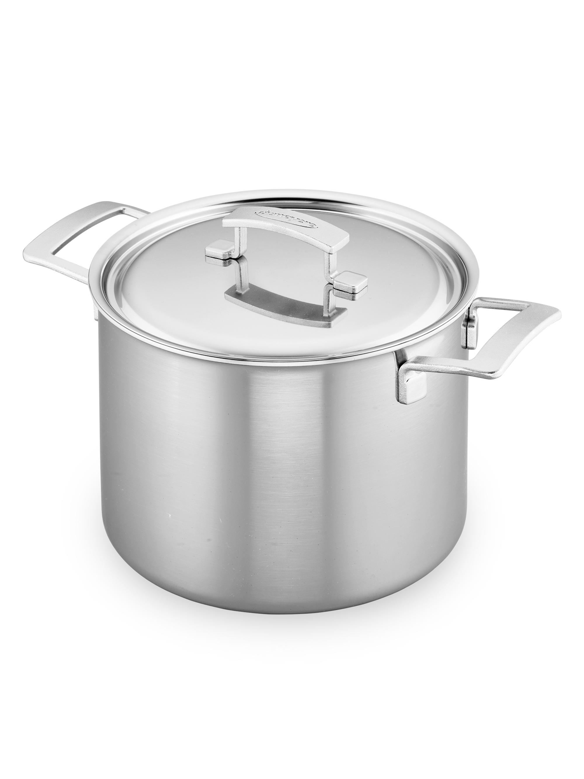 Demeyere Industry 5-Ply 8 Quart Stainless Steel Stock Pot - Stainless Steel