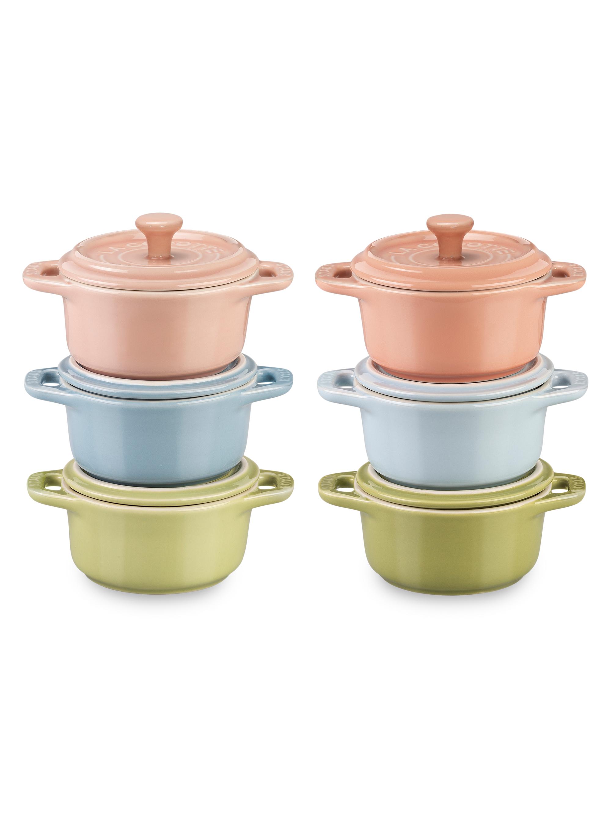 Staub Ceramic 6 Piece Mini Round Cocotte Set | Saks Fifth Avenue
