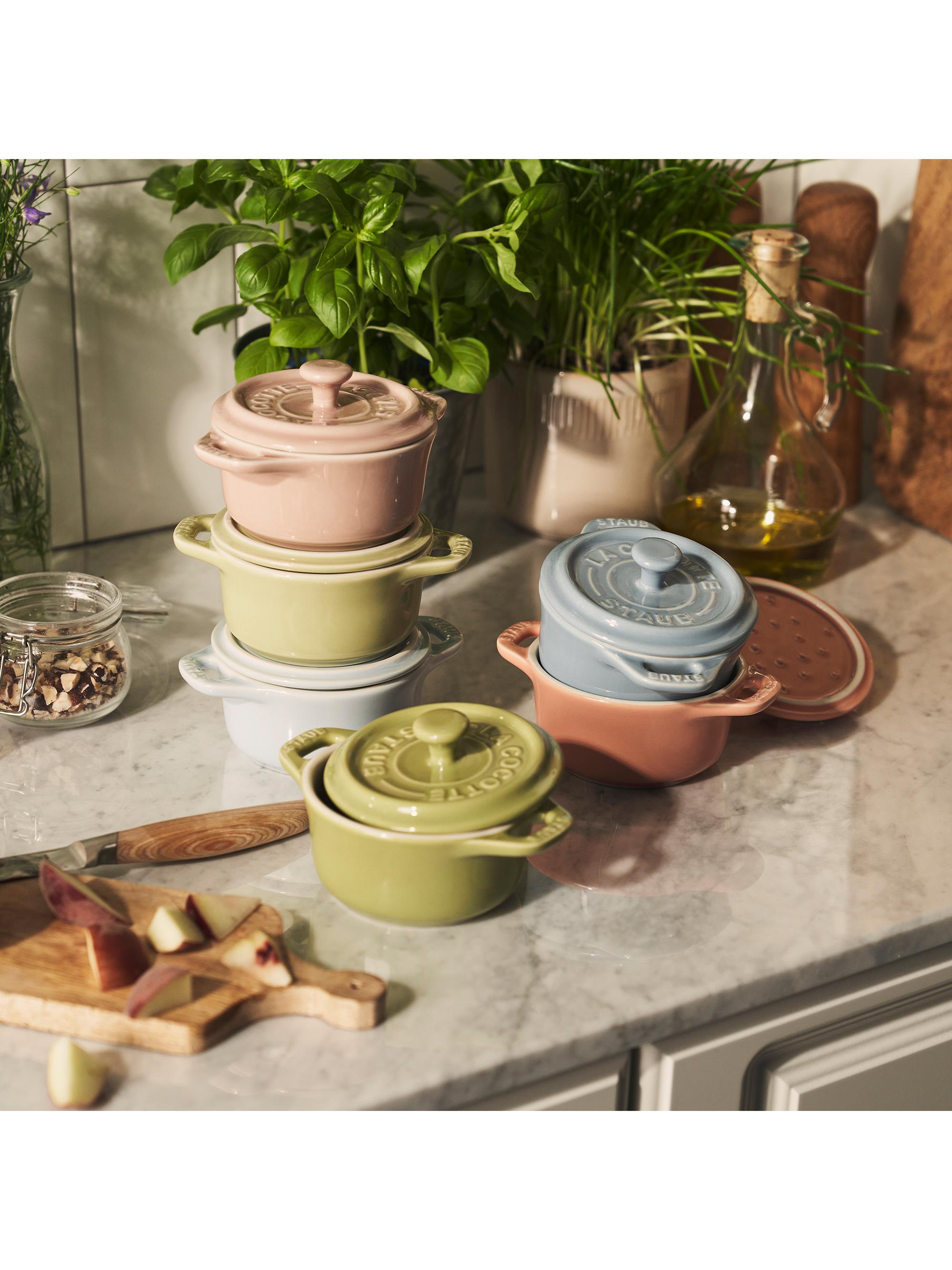 Staub Ceramic 6 Piece Mini Round Cocotte Set | Saks Fifth Avenue