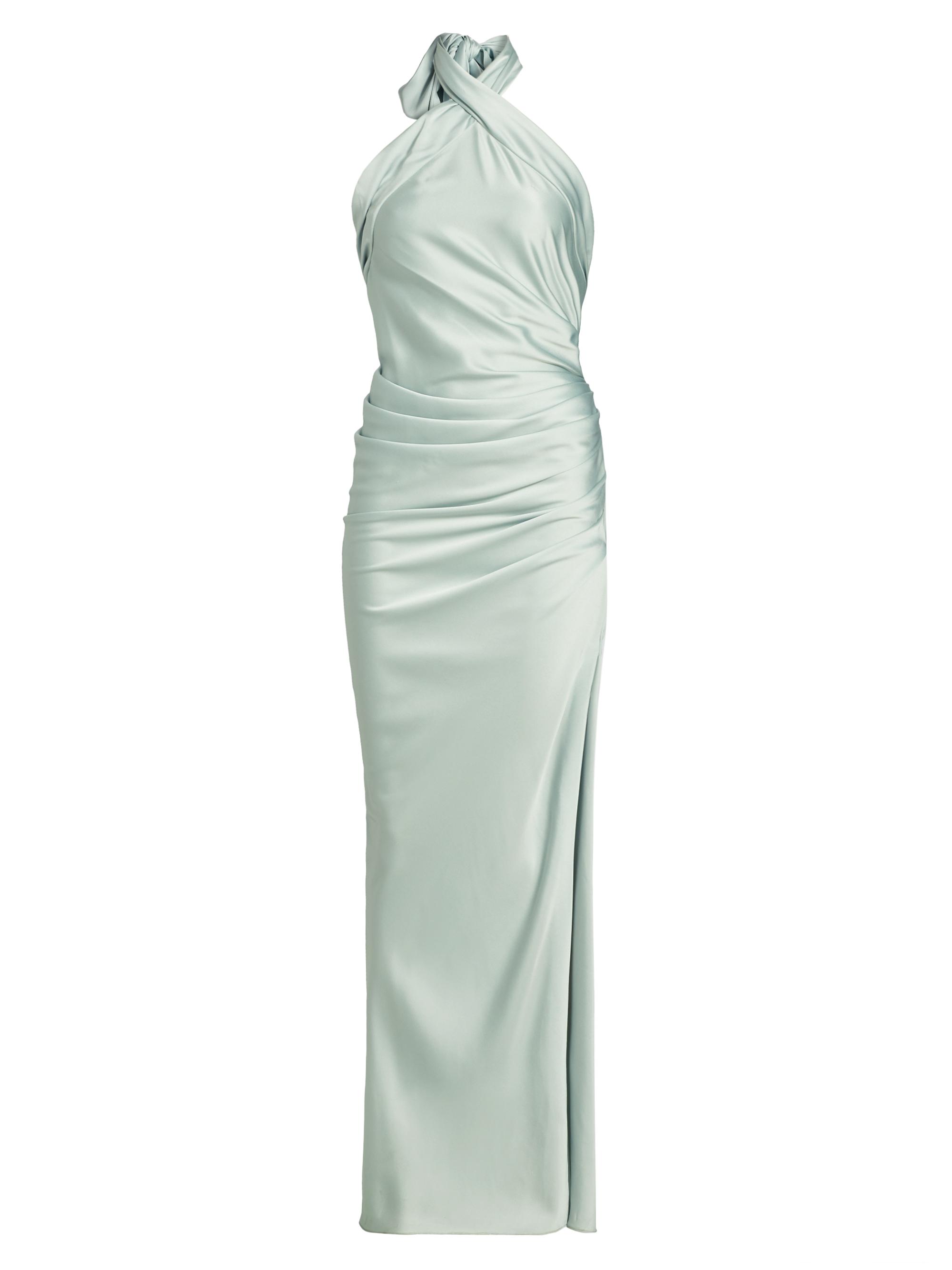 SIMKHAI Women's Sarabella Jersey Halter Gown - Powder Blue