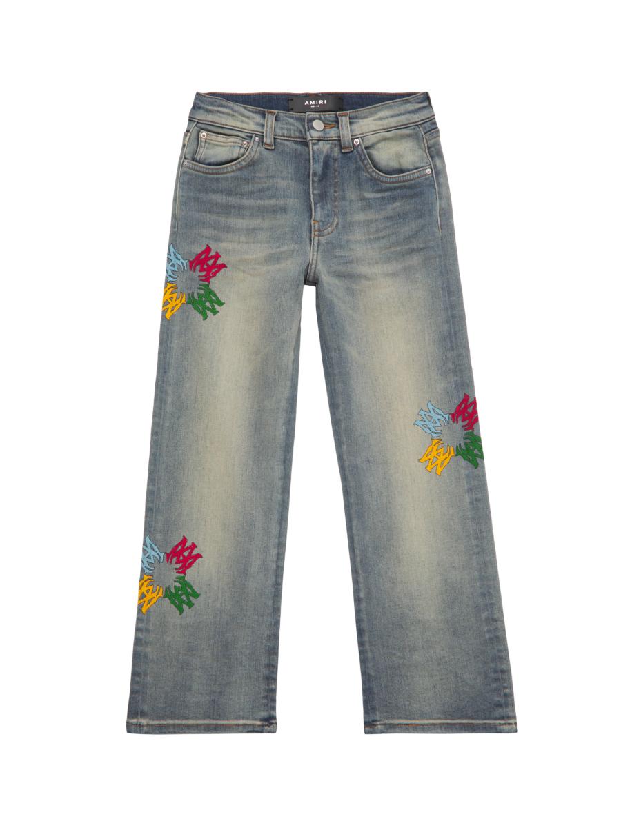 Amiri Little Boy's & Boy's Quad Scribble Jeans In Purple