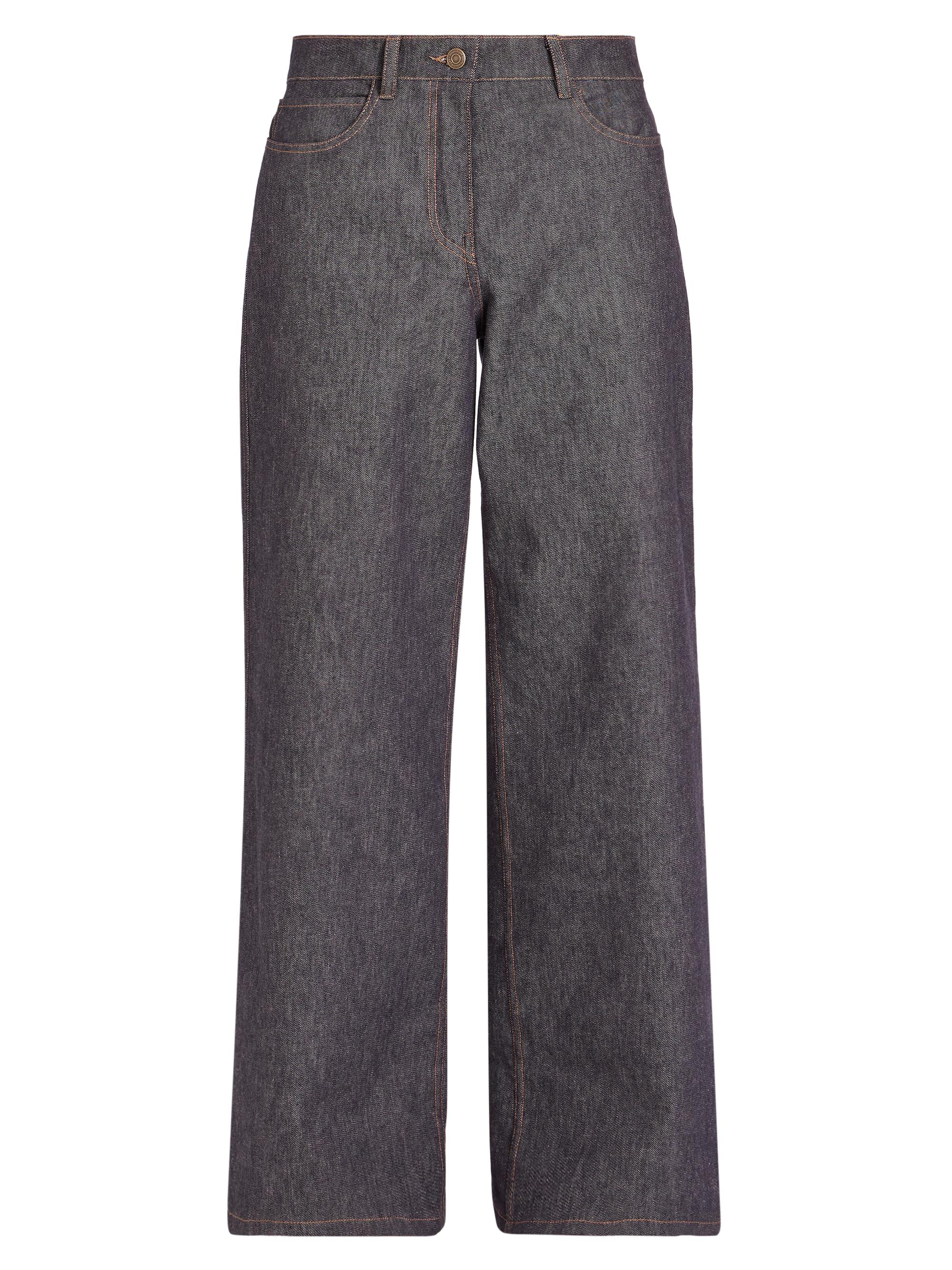 Courrèges Men's Hammer Denim Baggy Pants - Dark Heather Grey