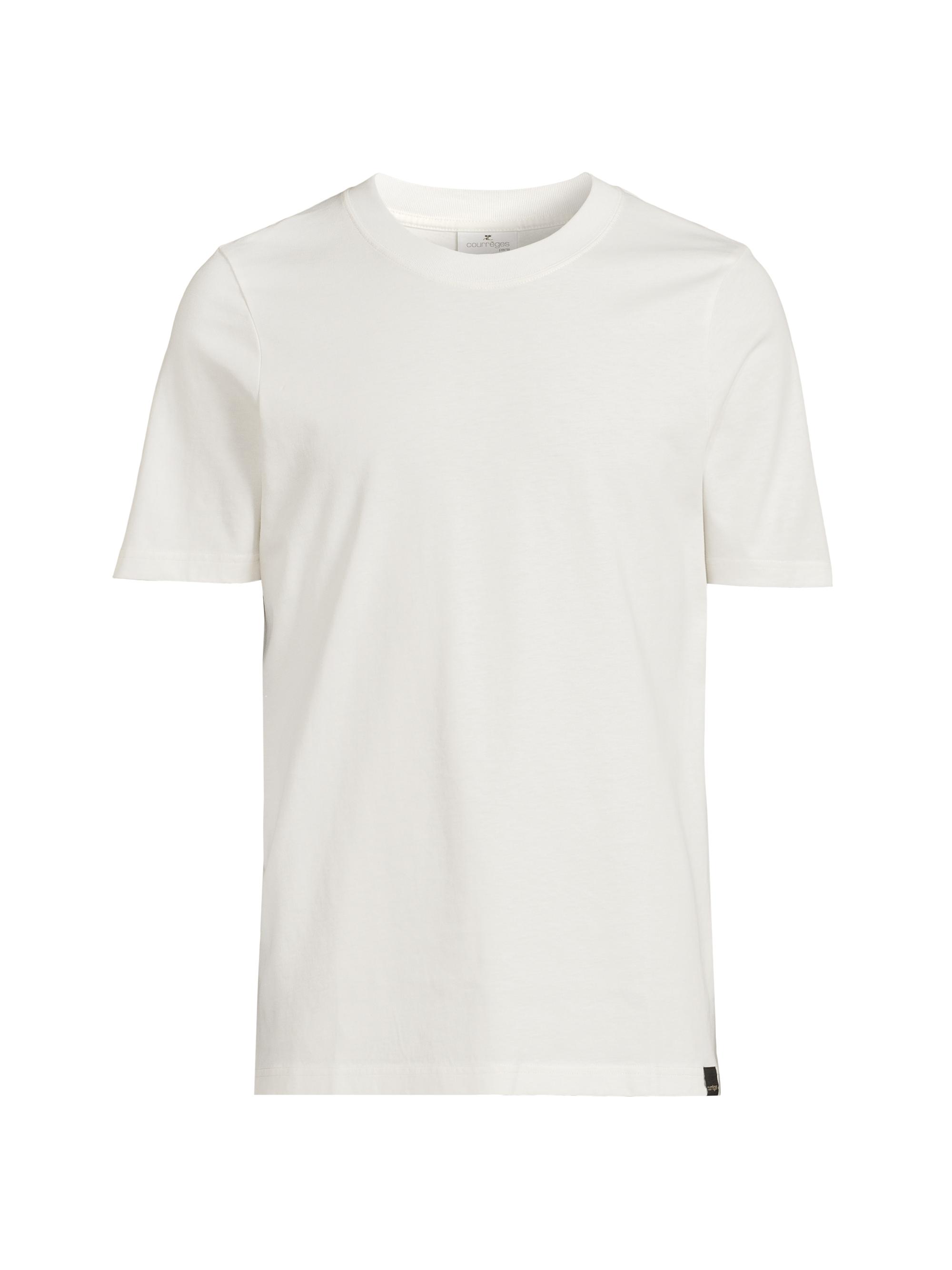 Courreges Men's AC Cotton Crewneck T-Shirt - Heritage White