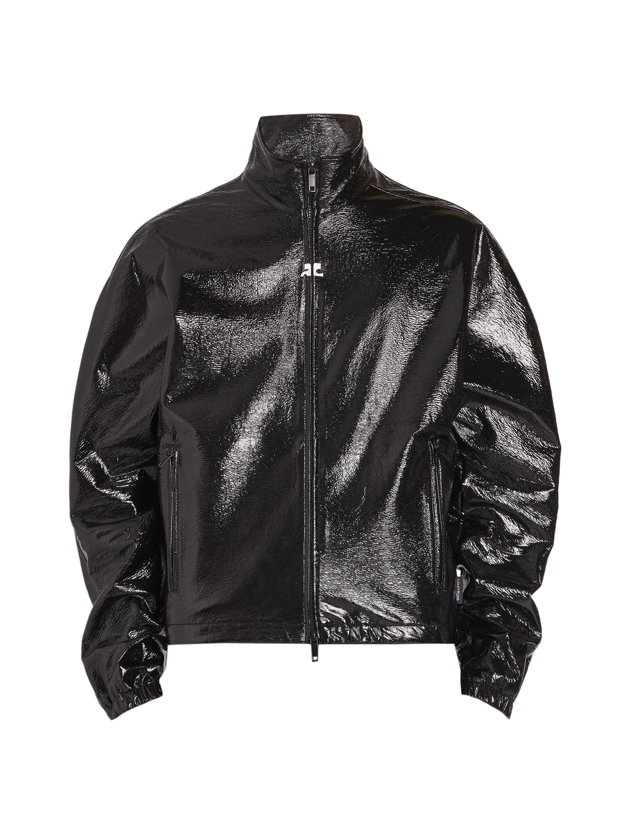 Courrèges Men's Vinyl Tracksuit Jacket - Black