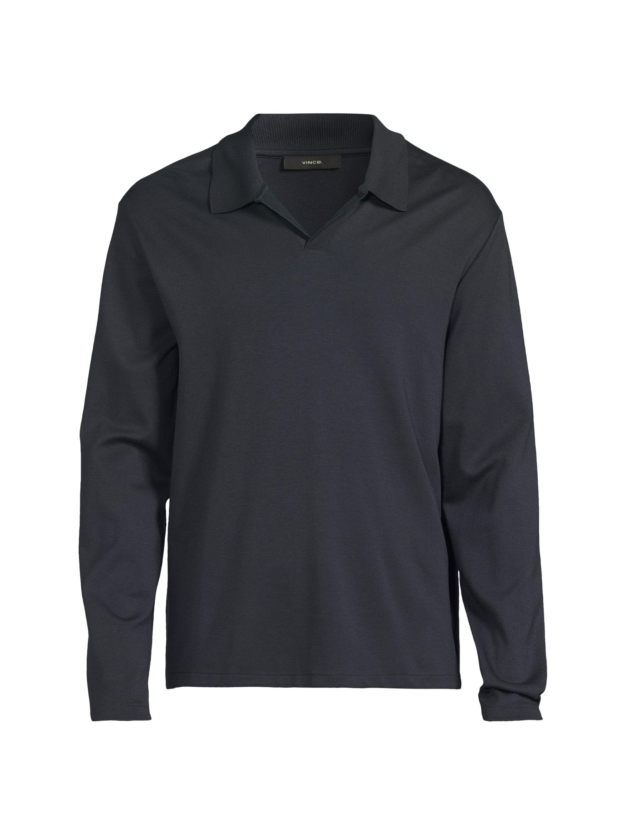 Theory Goris Long-Sleeve Polo Shirt | Saks Fifth Avenue