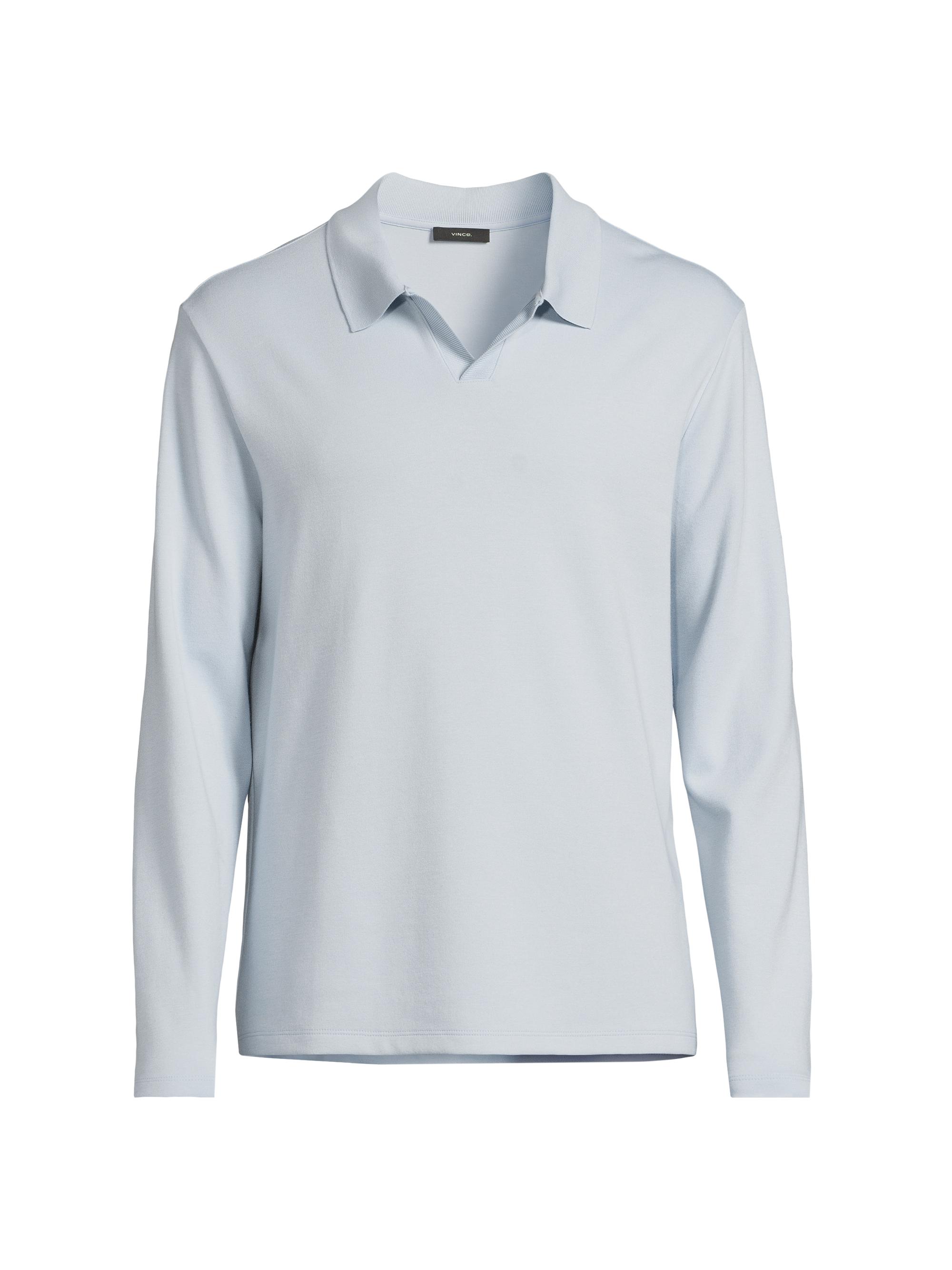 Vince Men's Milano Johnny Collar Shirt - Whitecap