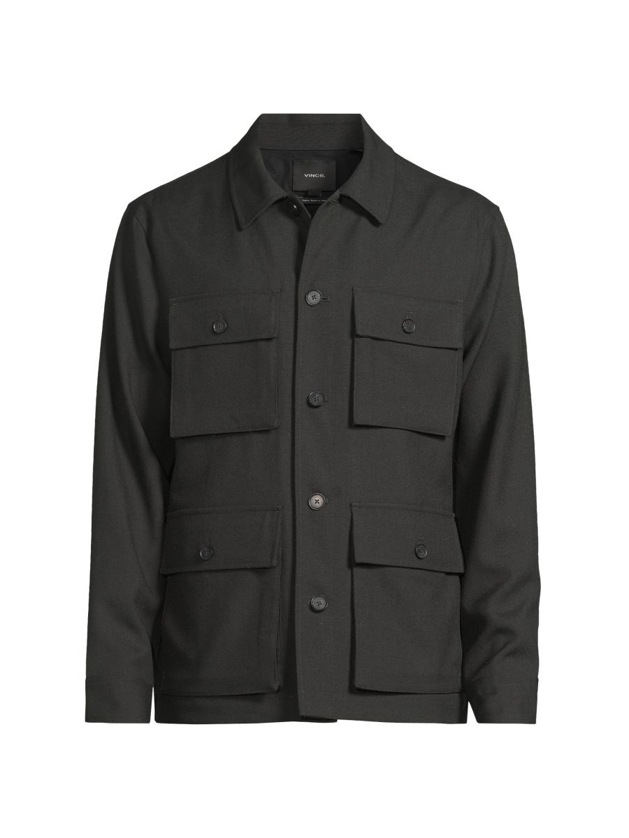 Vince Tropical Wool Field Jacket | Saks Fifth Avenue