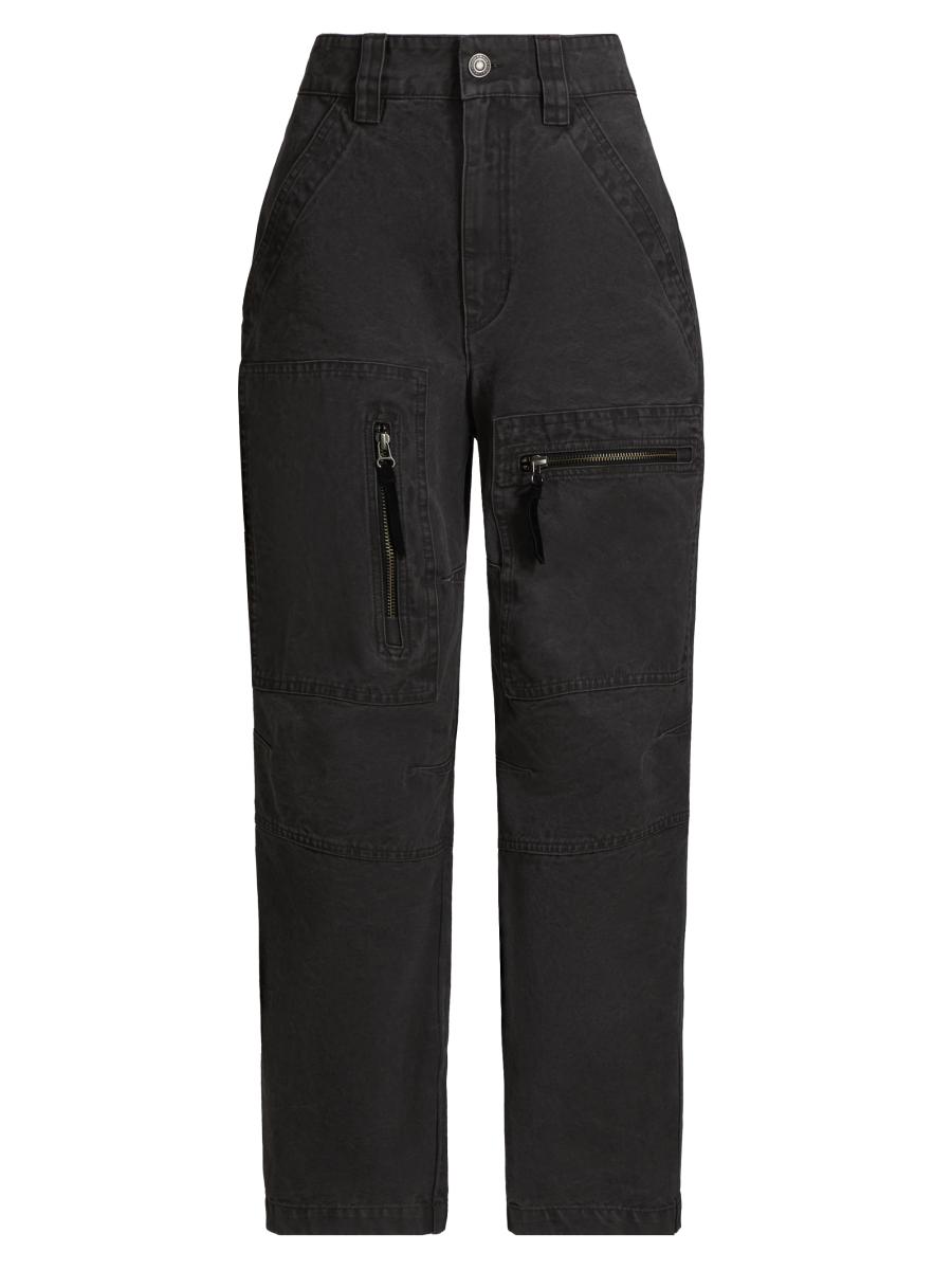 パンツ Isabel Marant Tailored Antracite Trousers Isabel Marant Mid Rise Tailored Grey Charcoal Pants
