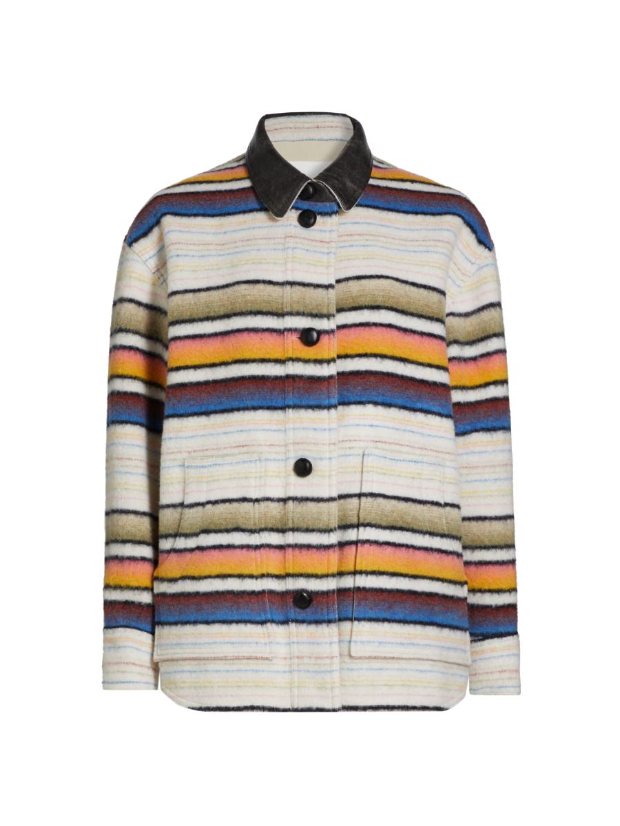Isabel Marant Étoile Dayvi-Ga Wool-Blend Overshirt | Saks Fifth Avenue