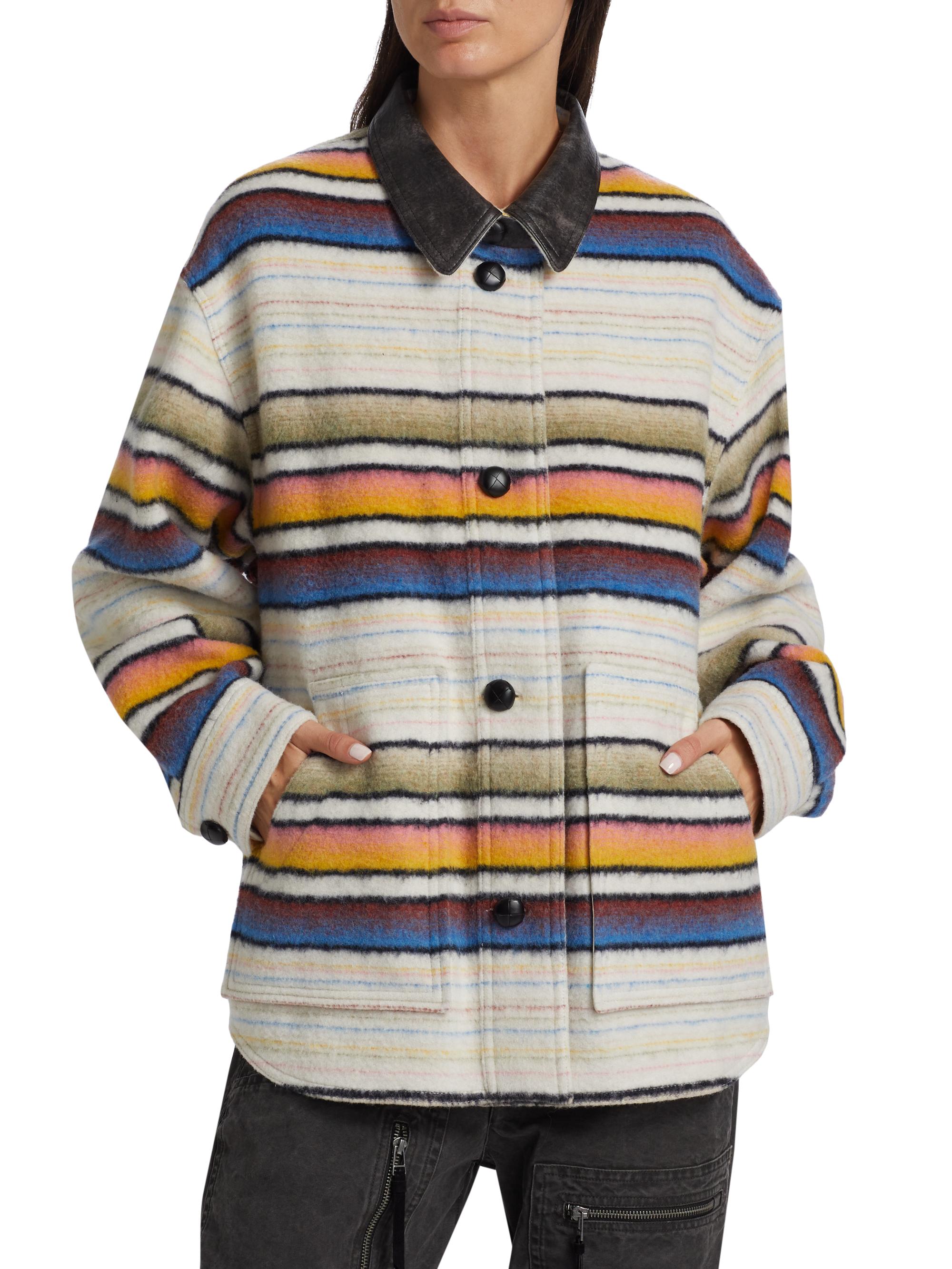 Isabel Marant Étoile Dayvi-Ga Wool-Blend Overshirt | Saks Fifth Avenue