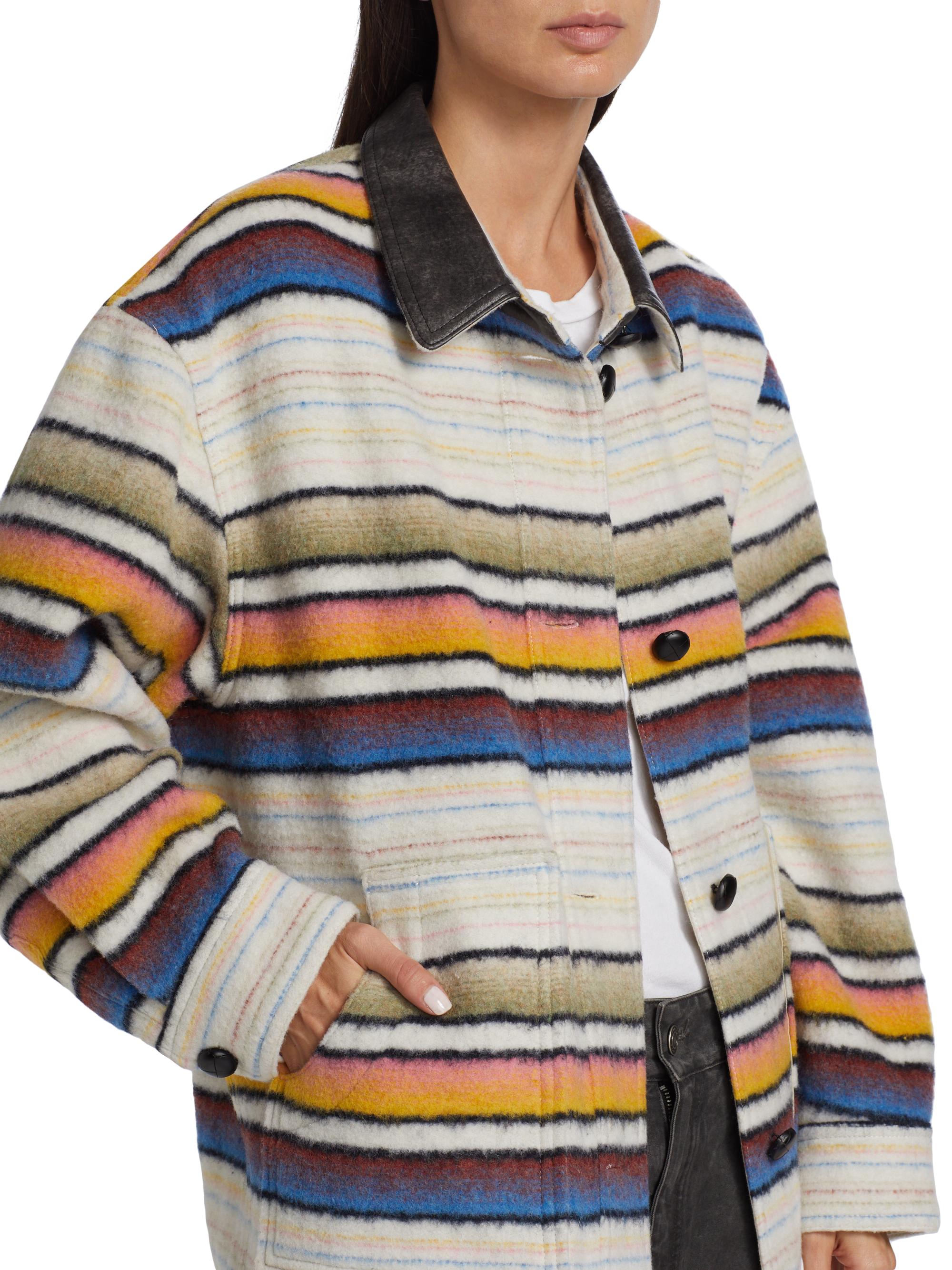 Isabel Marant Étoile Dayvi-Ga Wool-Blend Overshirt | Saks Fifth Avenue