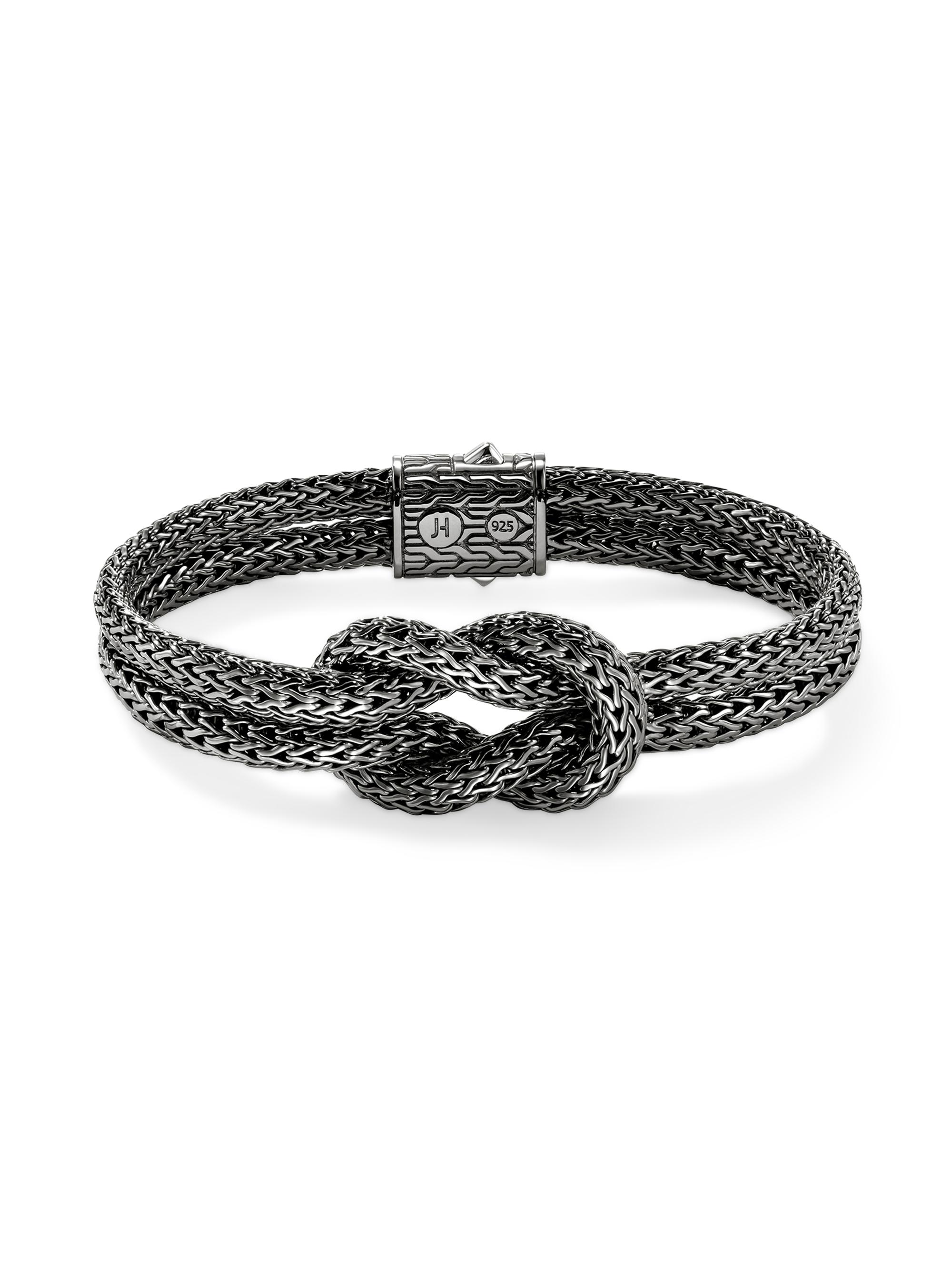 John Hardy Men's Love Knot Sterling Silver Bracelet - Silver