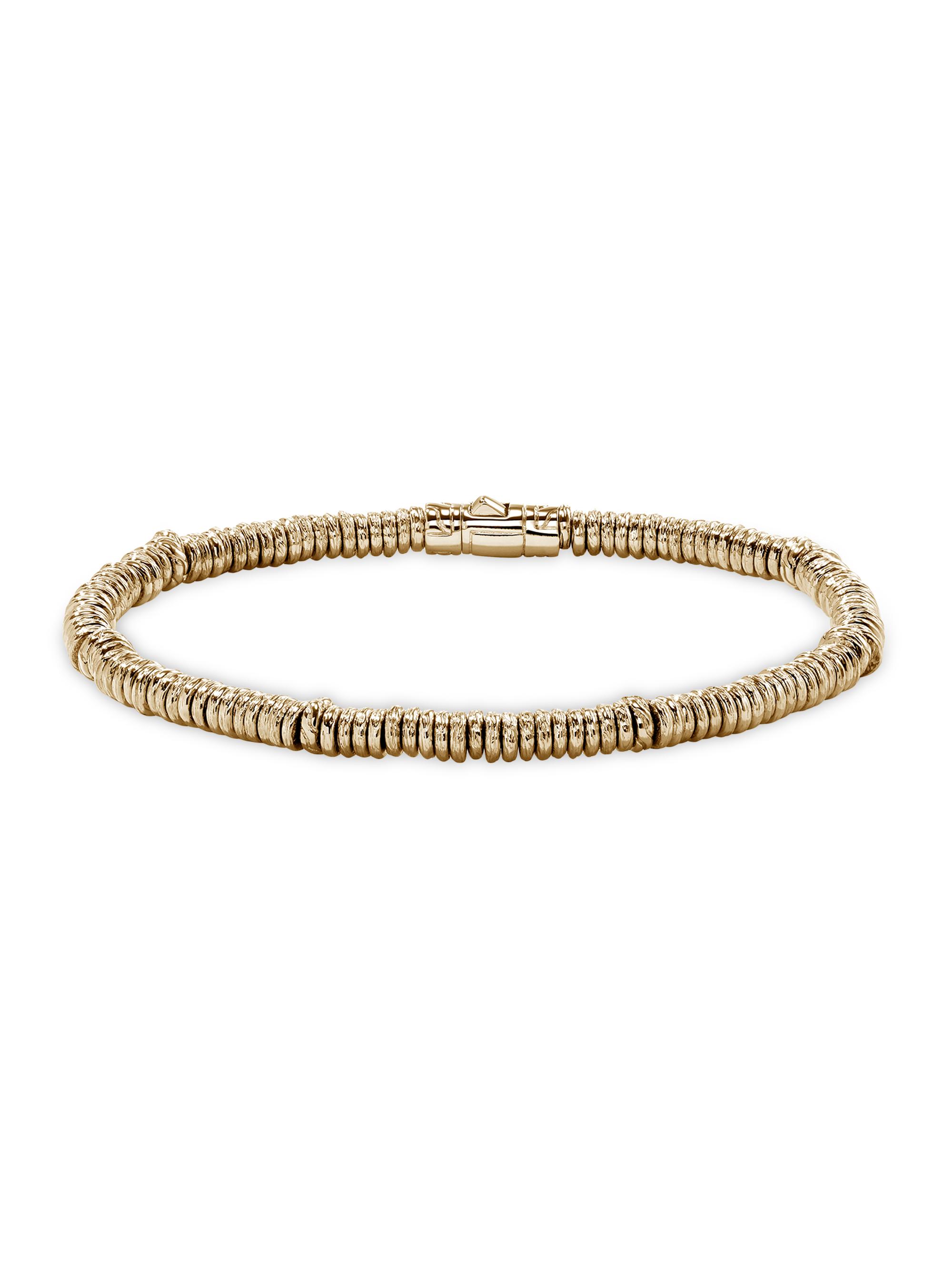 John Hardy Men's Heishi 14K Yellow Gold Bracelet - Gold