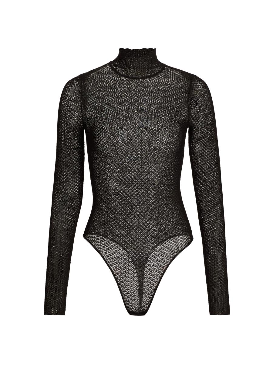 LoveShackFancy Rosiers Pointelle Lace Bodysuit | Saks Fifth