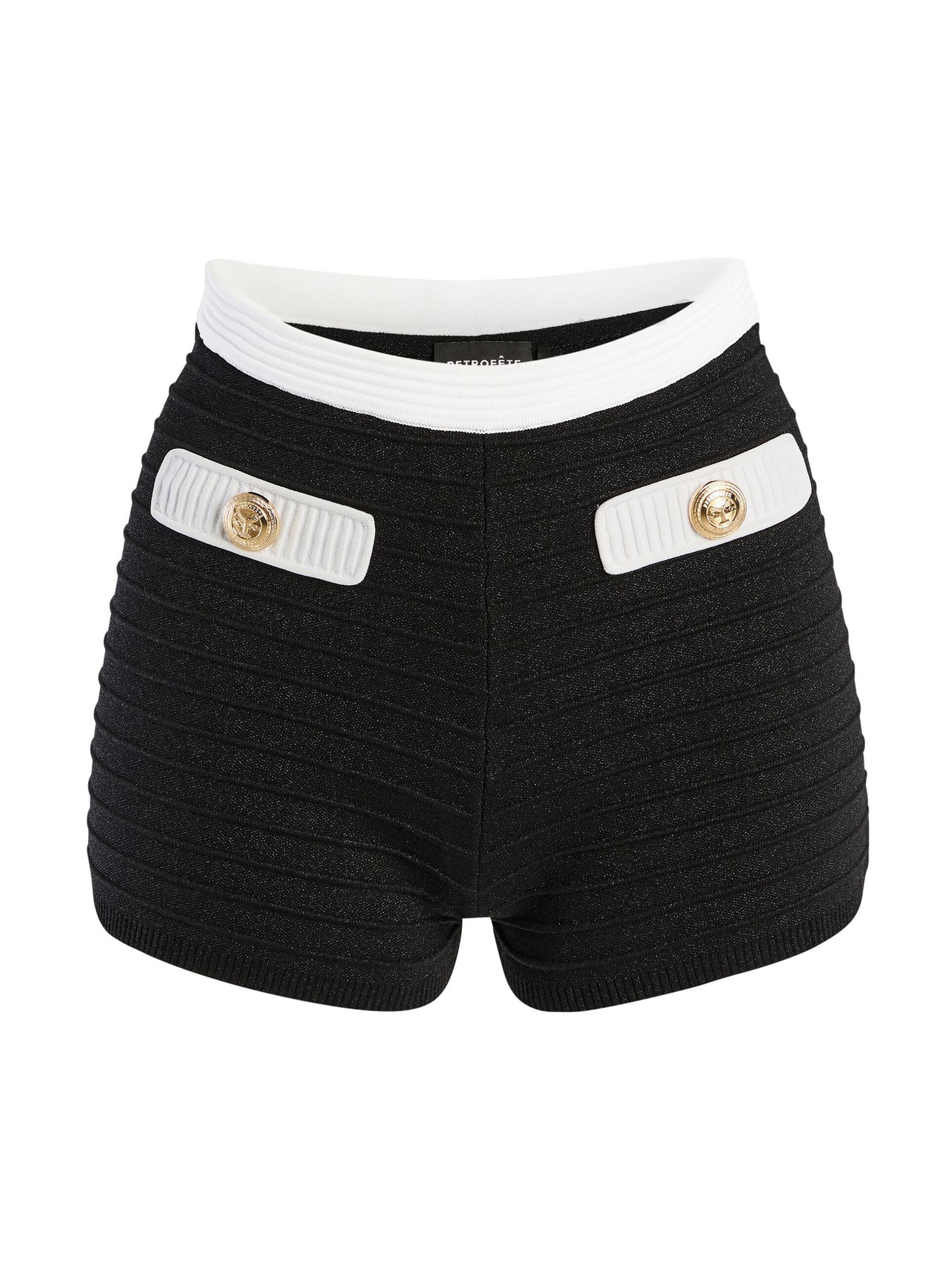 Retrofête Women's Ashton Bandage Shorts - Black Multicolor