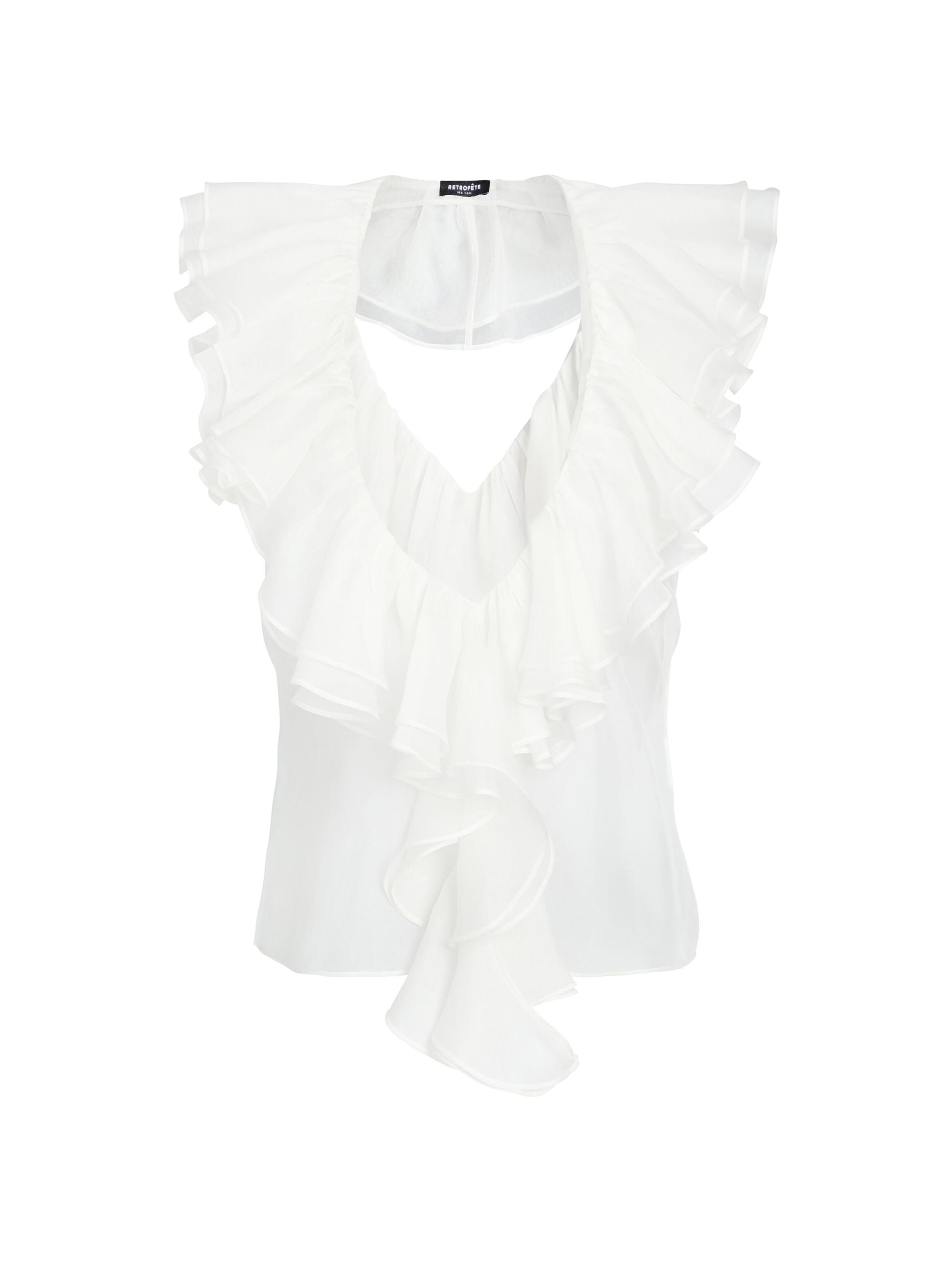 Retrofête Women's Emeline Top - White