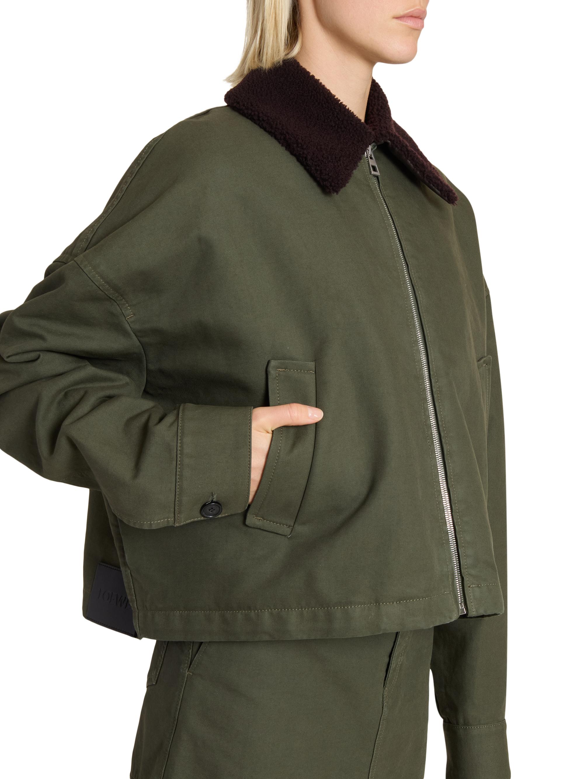 LOEWE スエードレザーカバーオールジャケット　48 90's 