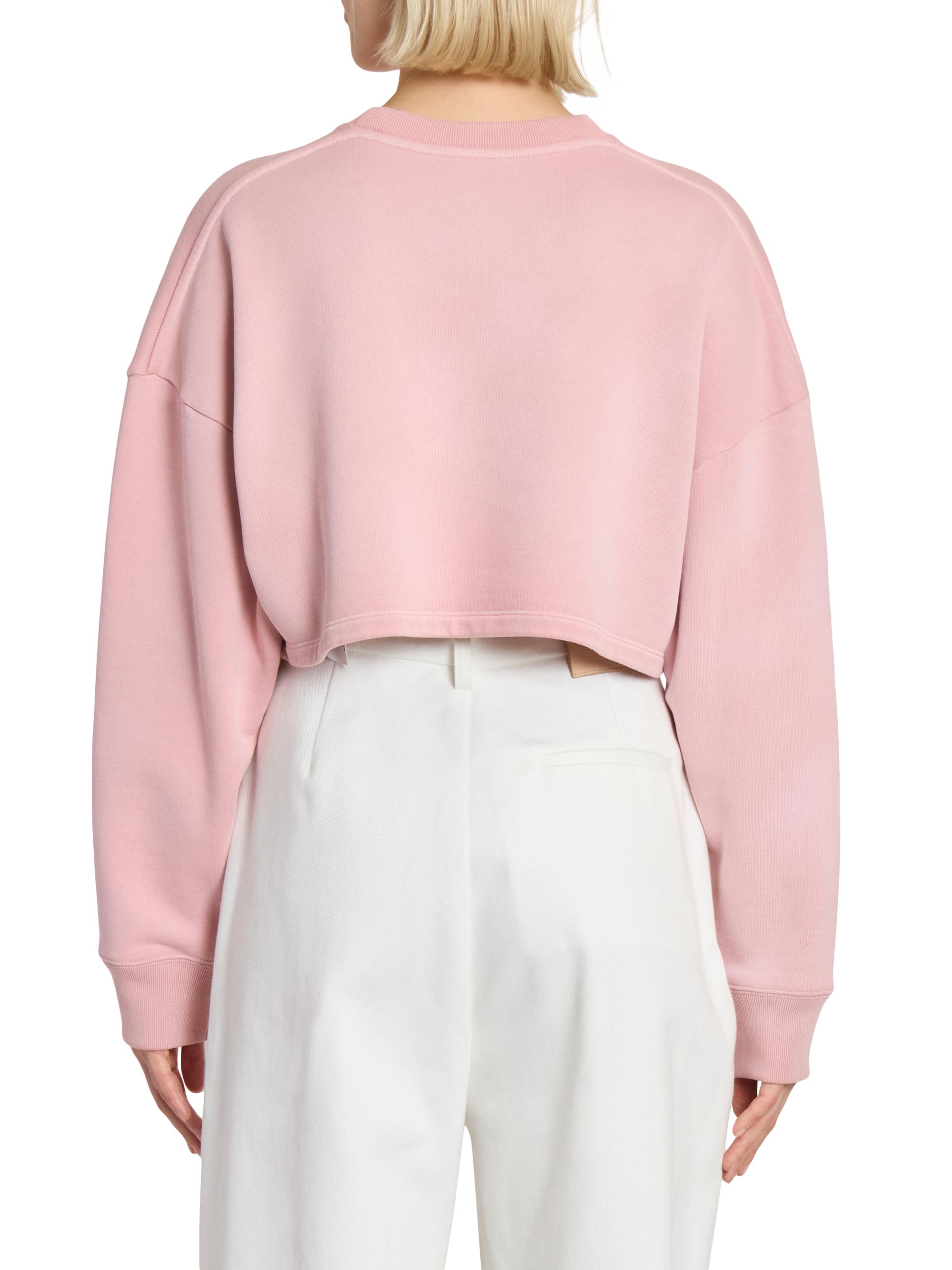 LOEWE Cotton Cropped Anagram Sweatshirt | Saks Fifth Avenue
