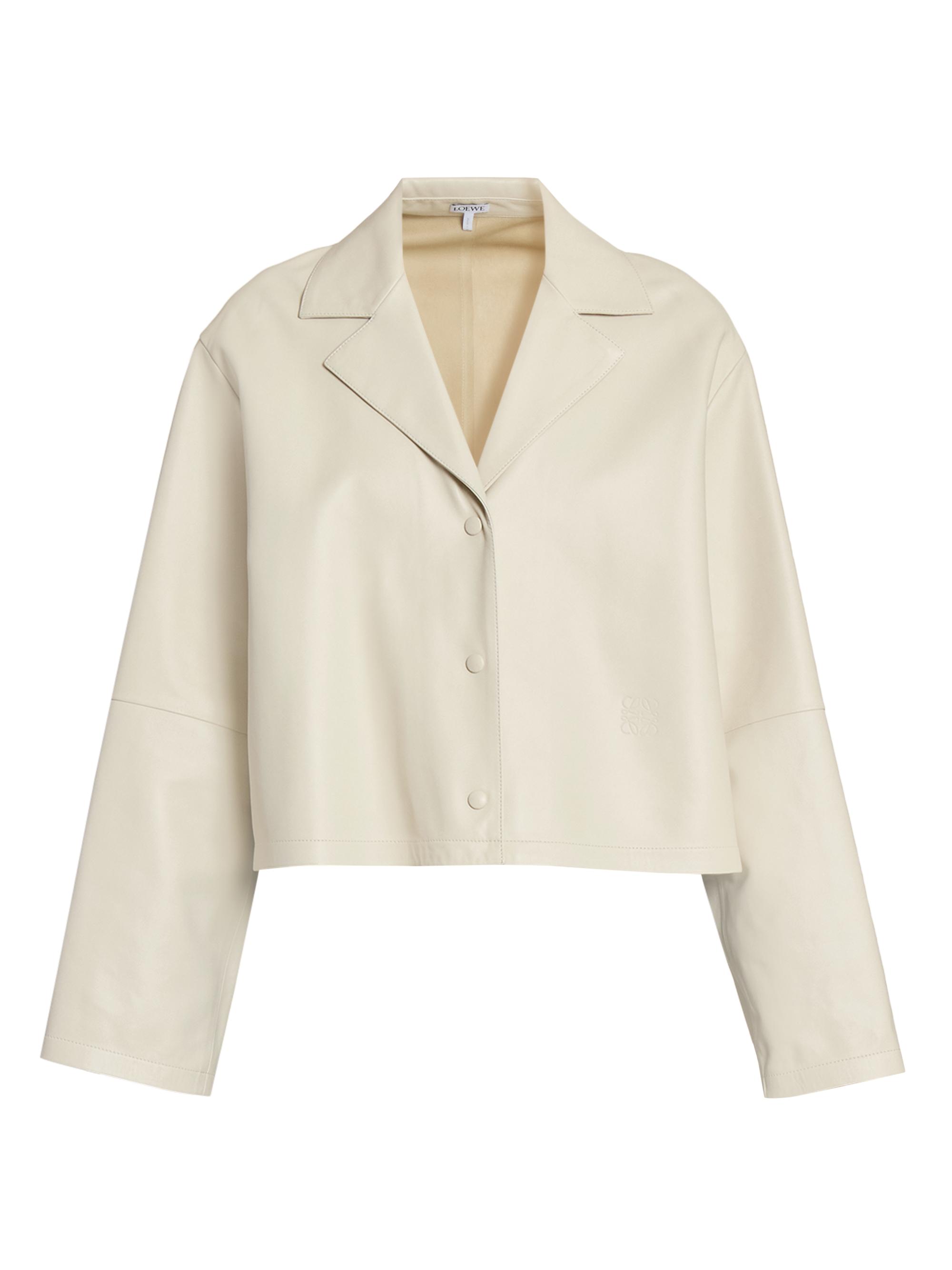LOEWE Women's Leather Pajama Blouse - Light Beige