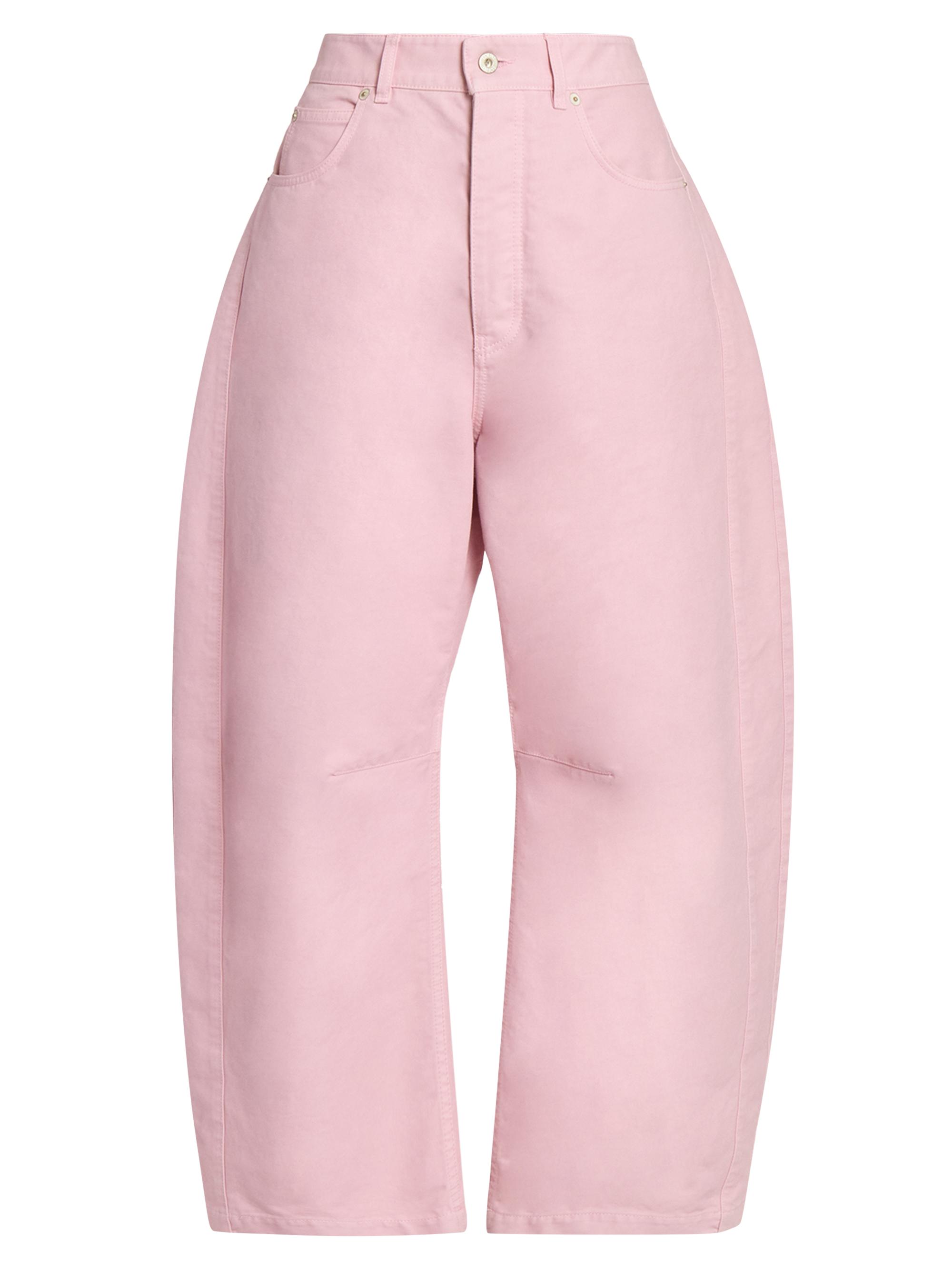 LOEWE Women's Barrel Mid-Rise Trousers - Pink