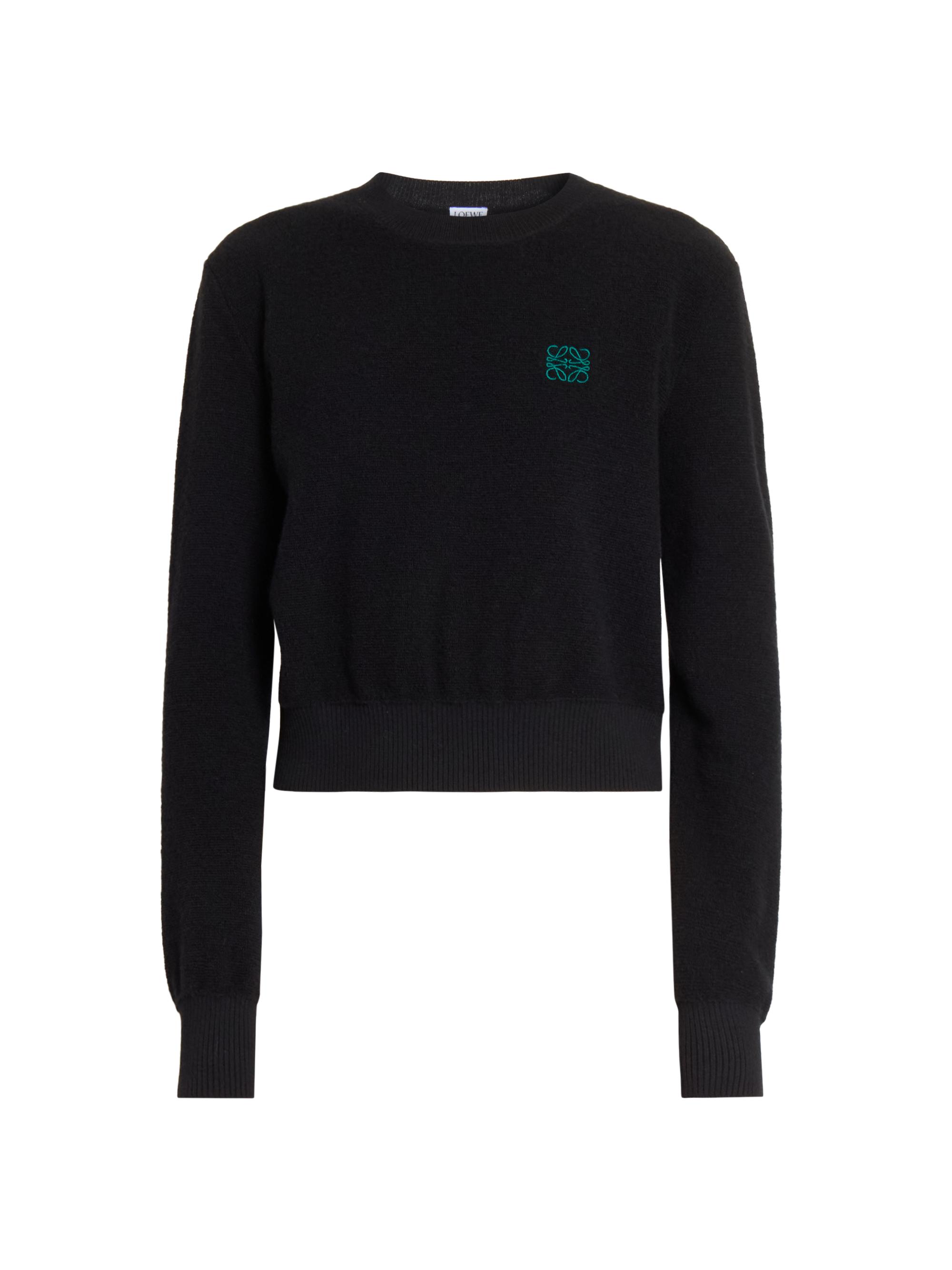 LOEWE Women's Anagram Wool Sweater - Black