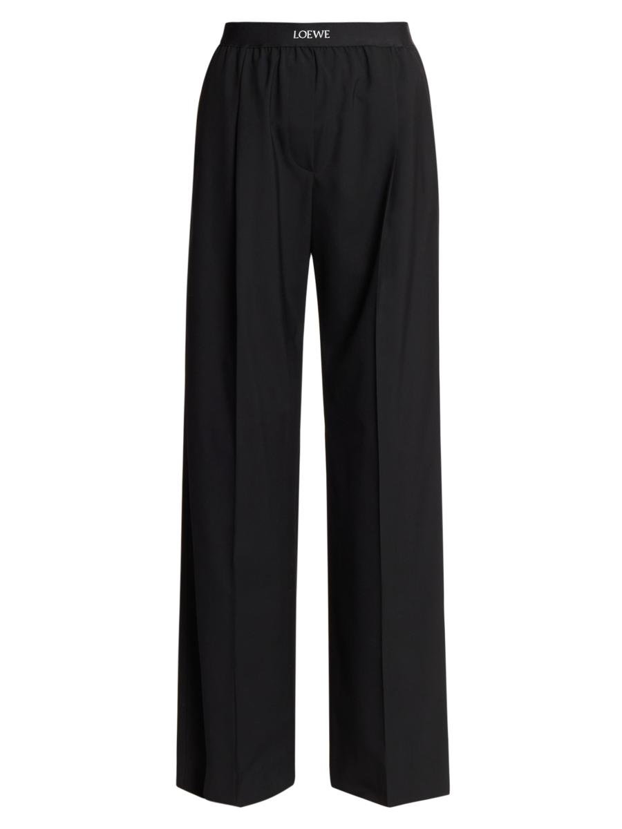 Loewe 25 Print Ribbed Waist Trousers Cotton