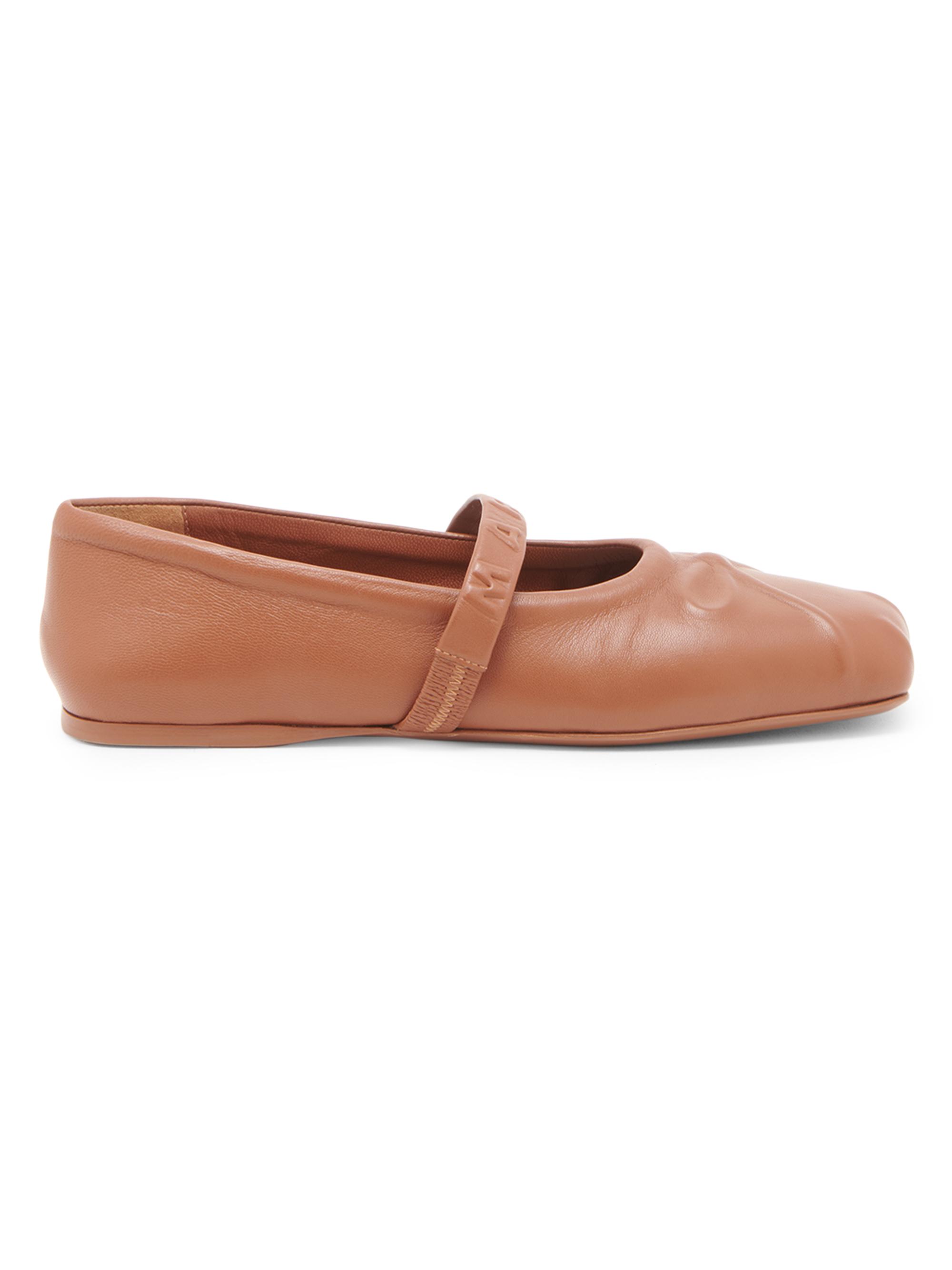 Marni Women's Leather Mary Jane Flats - Rose Powder