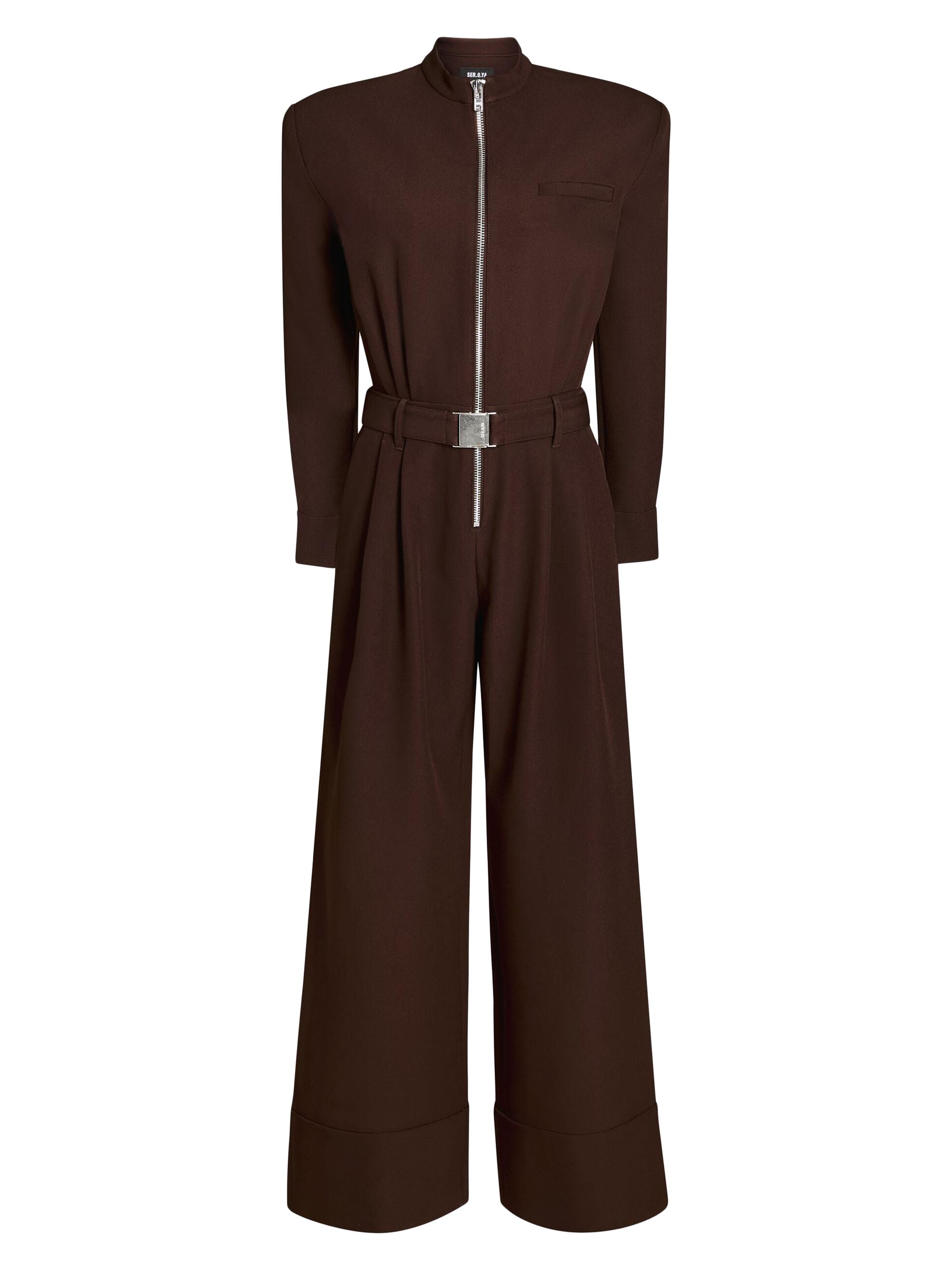 Ser.o.ya Women's Vera Crepe Jumpsuit - Ash Brown