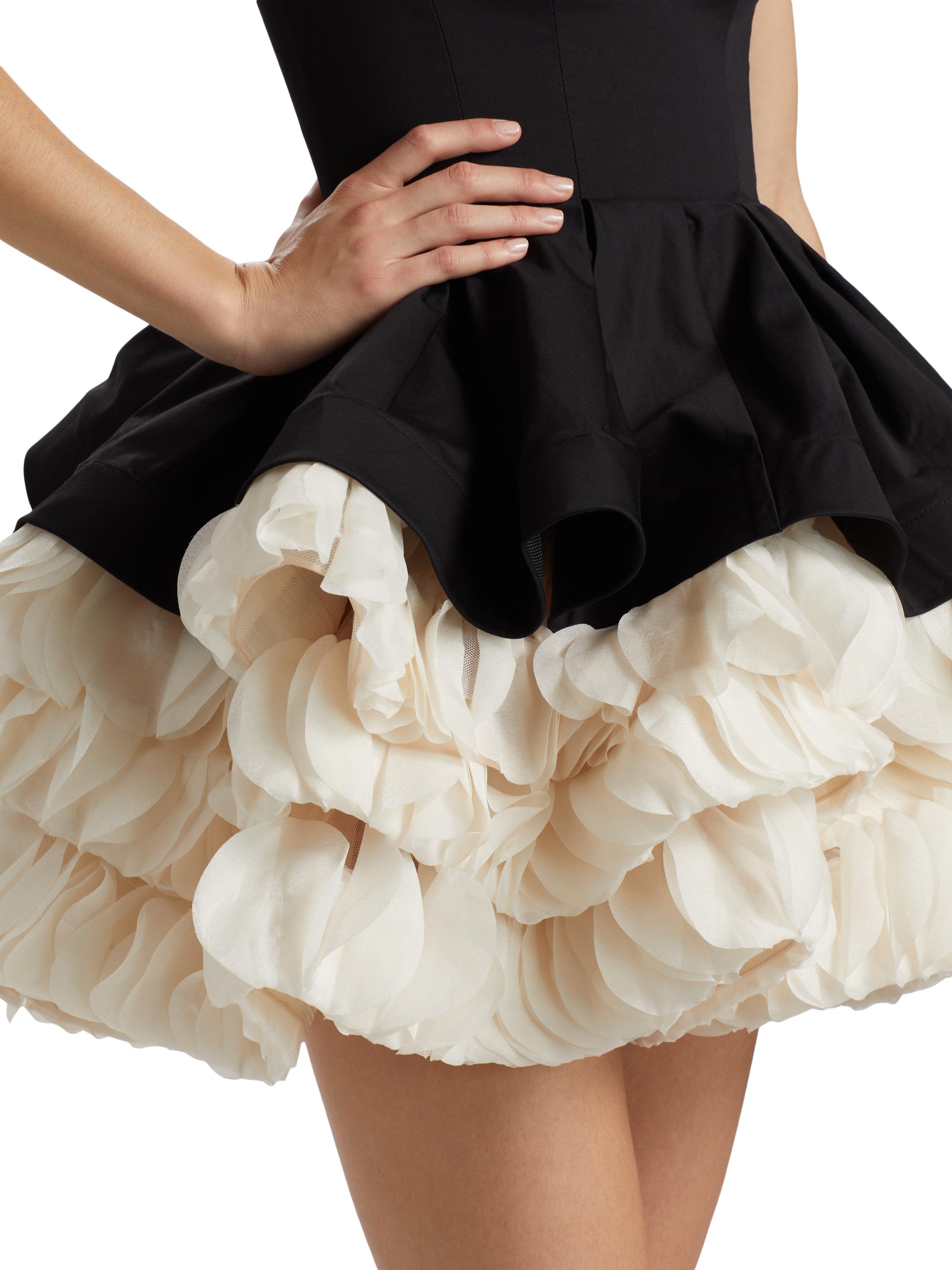 Bronx and Banco Catalina Ruffled Satin Minidress | Saks Fifth Avenue