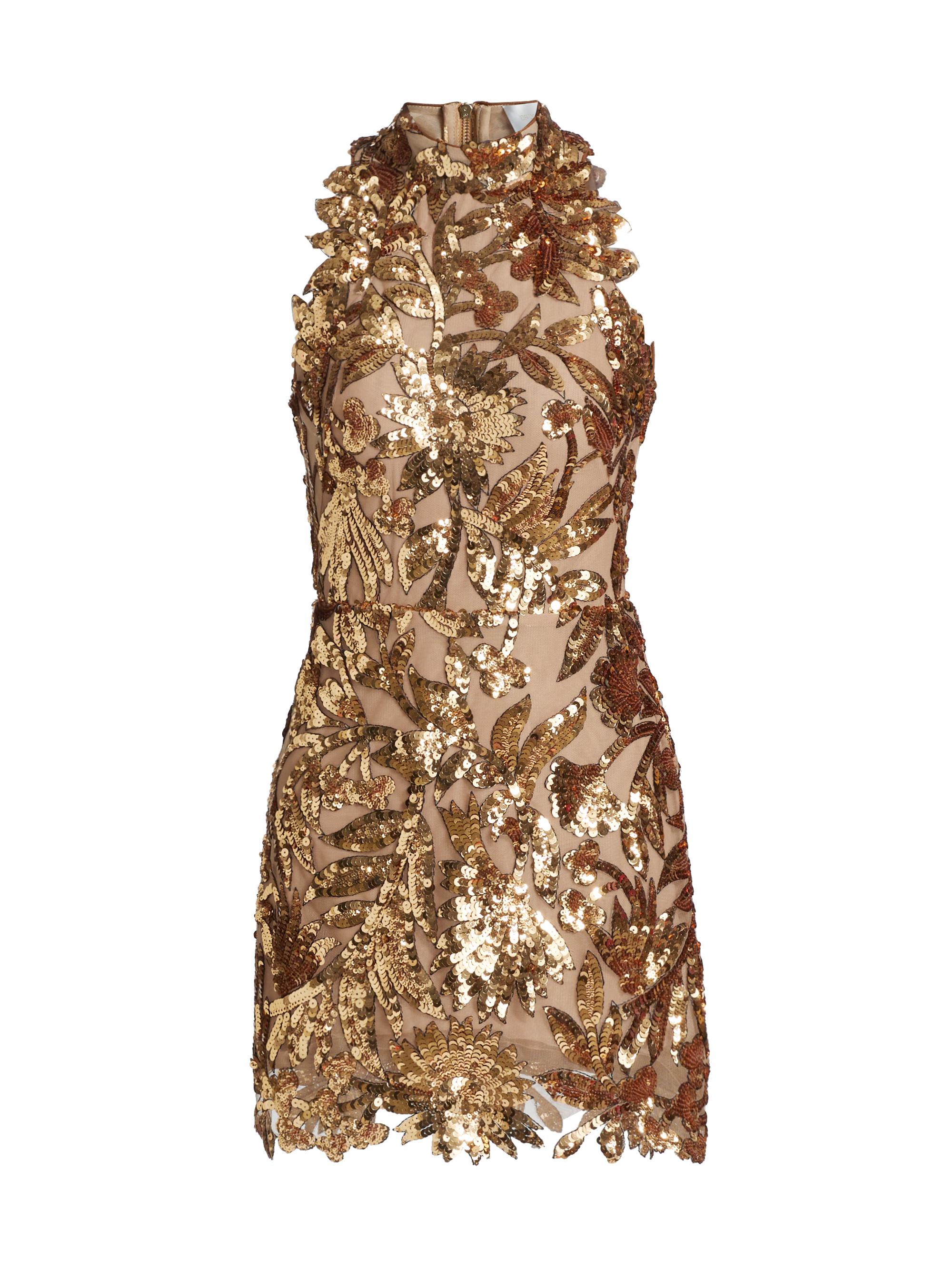 Bronx and Banco Women's Dahlia Sequined Minidress - Gold Multi