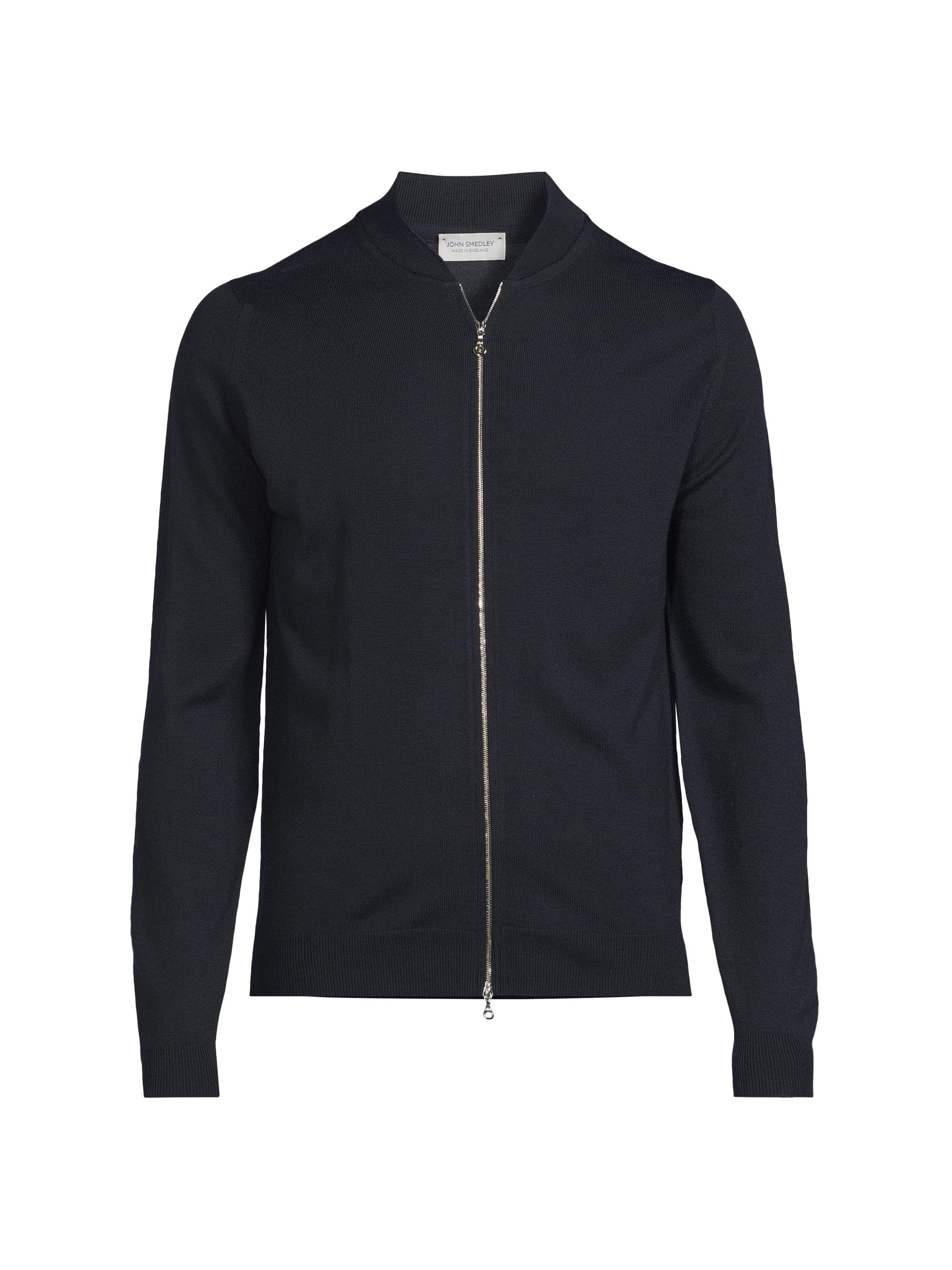 John Smedley Men's O-Maclean 24G Bomber Jacket - Midnight