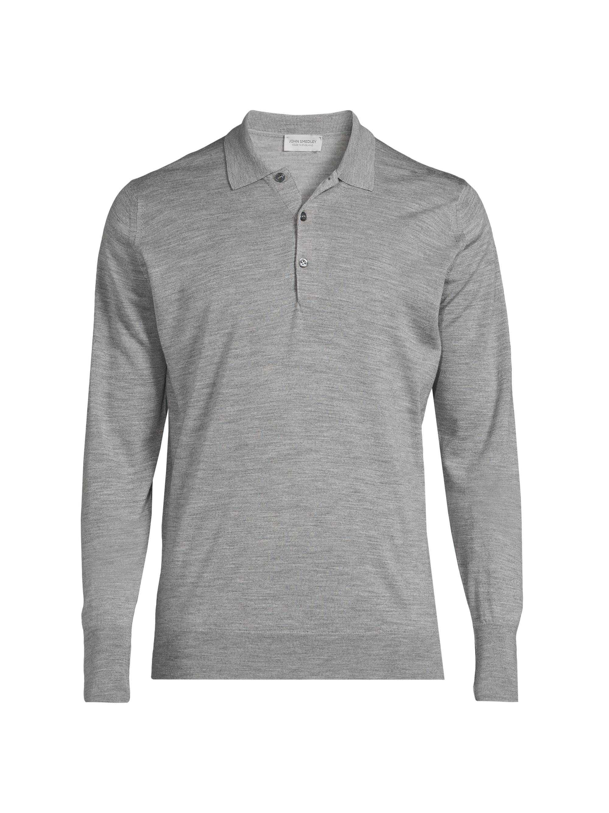John Smedley Cotswold Merino Wool Polo Shirt Saks Fifth Avenue