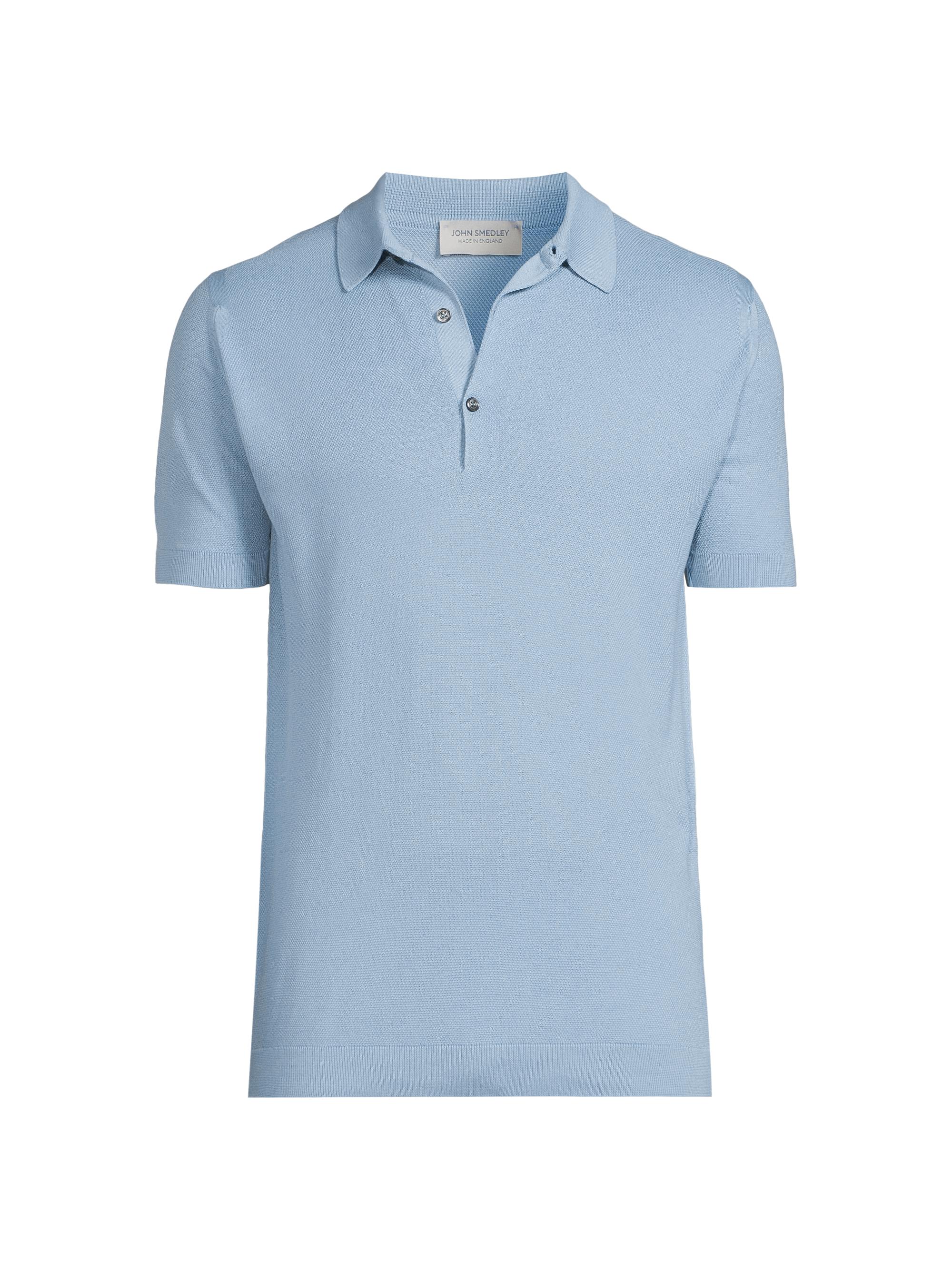 John Smedley Men's Roth Sea Island Polo Shirt - Charcoal