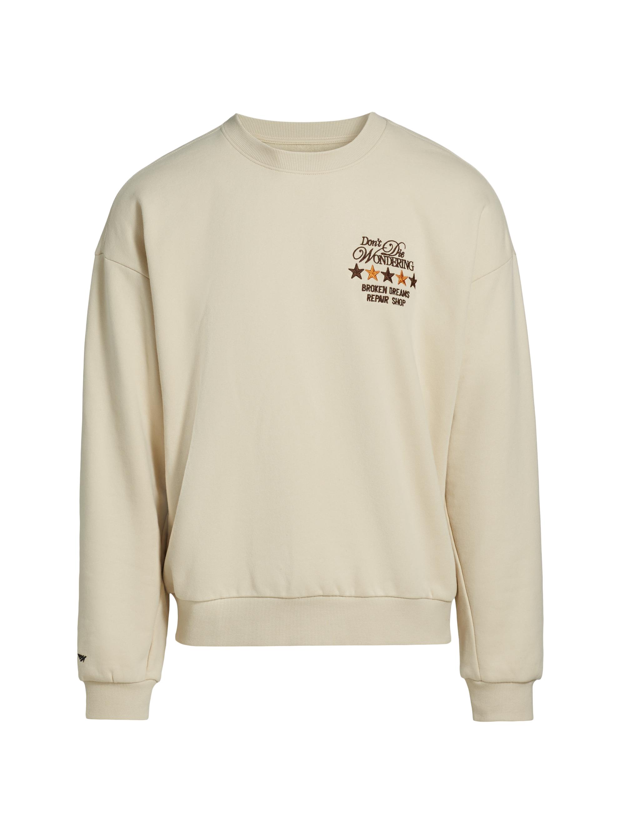 Paper Planes Men's Broken Dreams Repair Shop Crewneck Sweatshirt - Cream