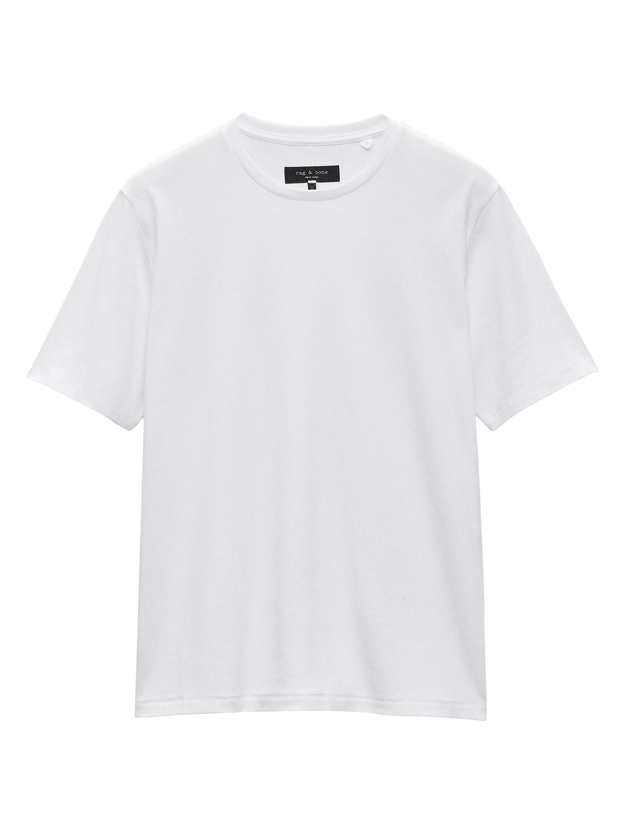 rag & bone Men's Cotton Crewneck T-Shirt - White