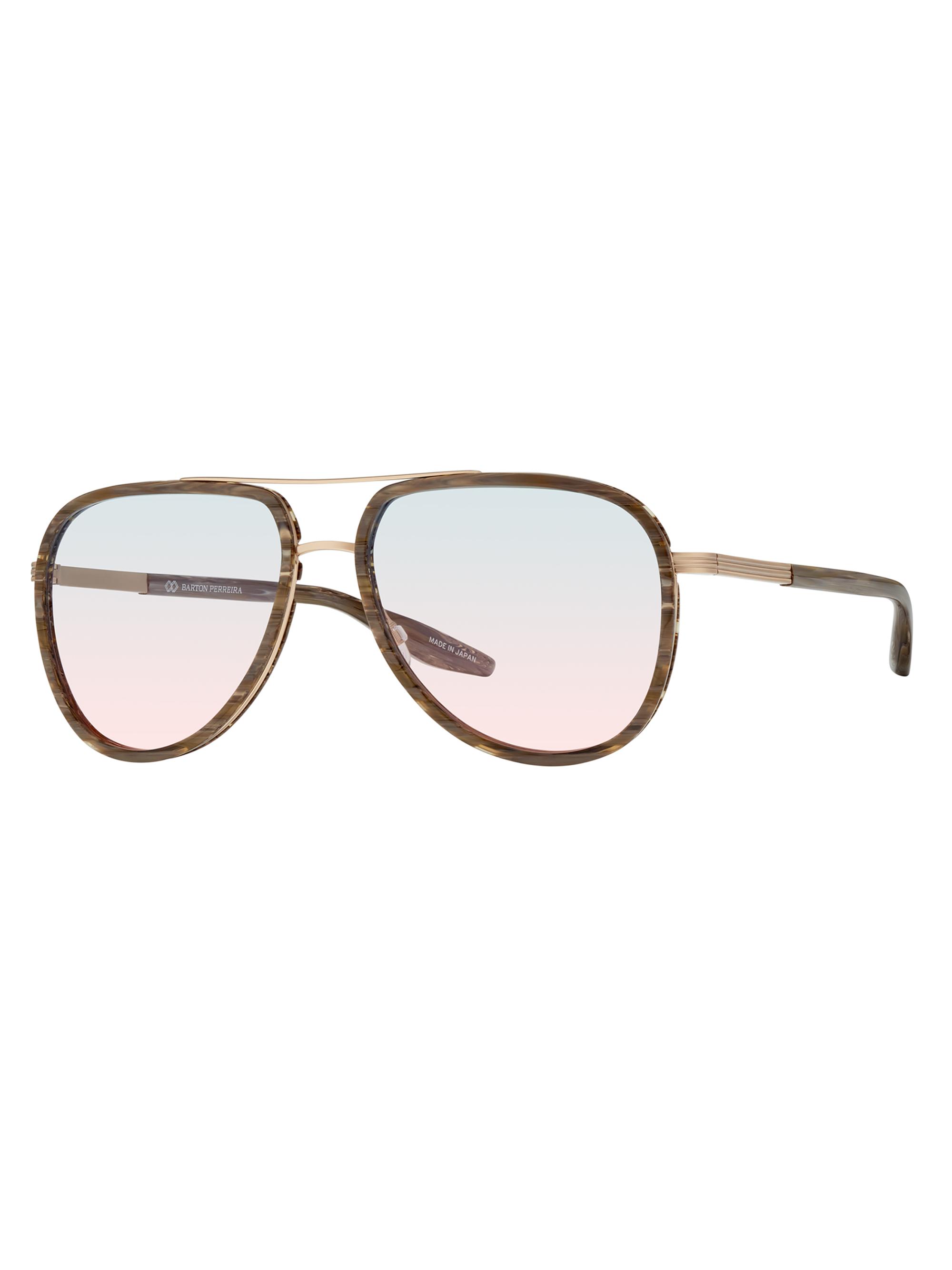 Barton Perreira Men's Cani 58MM Aviator Sunglasses - Blue Pink Gradient Brown