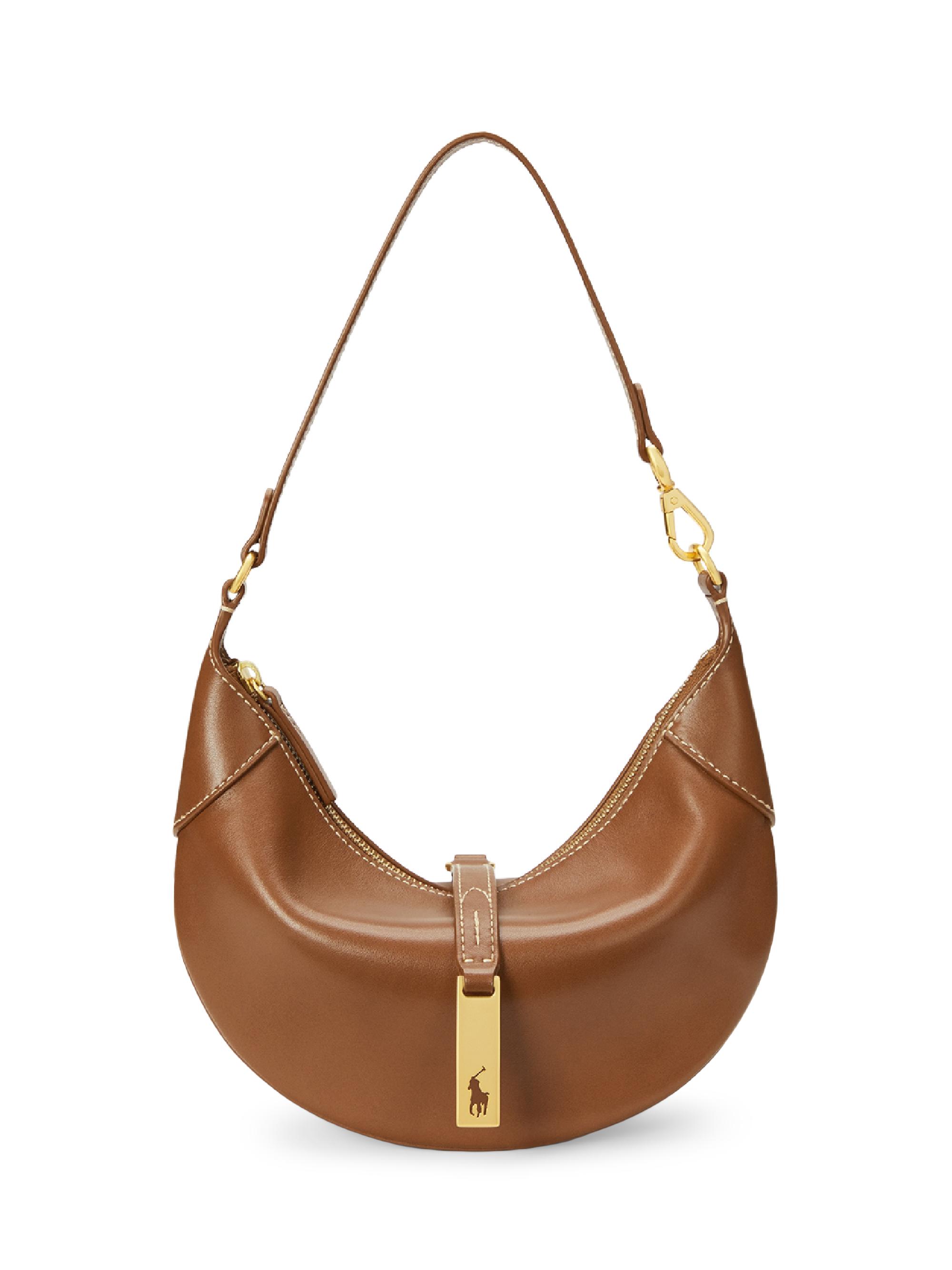 Polo Ralph Lauren Women's Mini Sport Leather Shoulder Bag - Brown