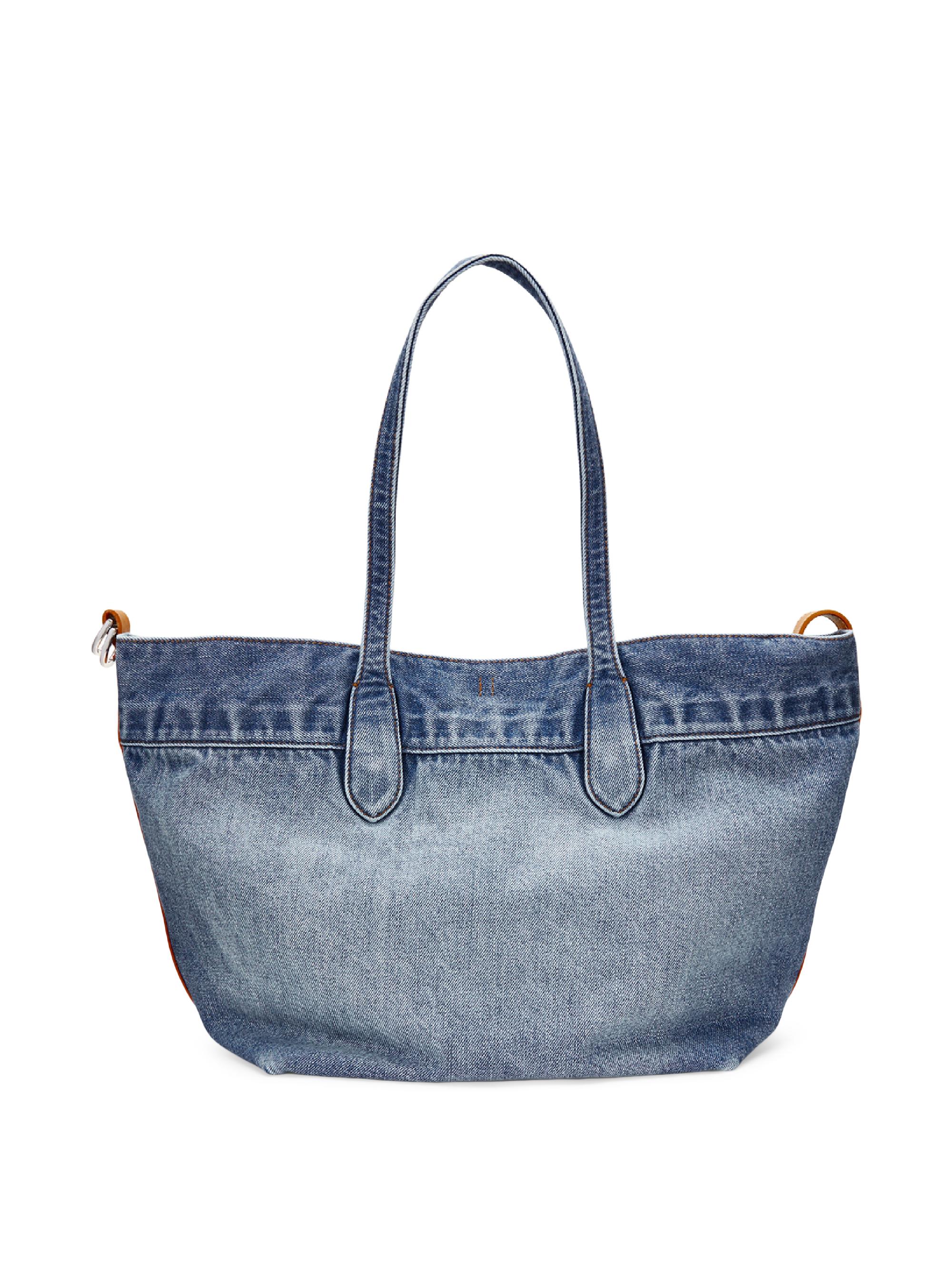 Polo Ralph Lauren Medium Bellport Denim & Leather Tote Bag | Saks