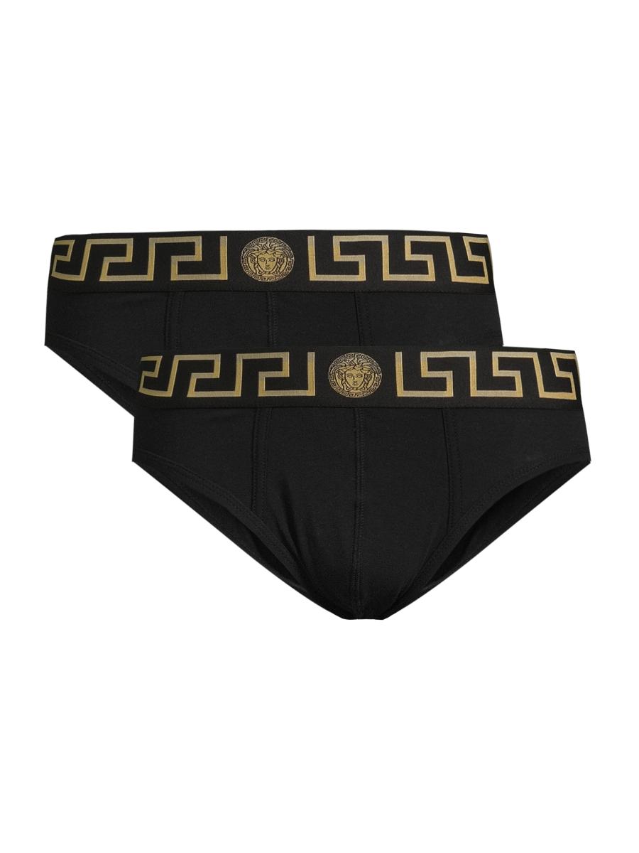 Versace Logo Band Briefs 2-Pack | Saks Fifth Avenue
