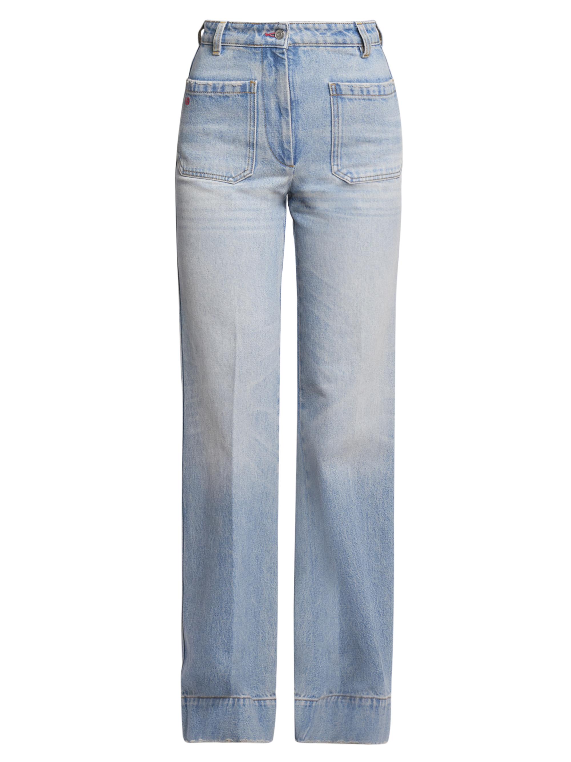 Victoria Beckham Women's Alina High-Rise Flared Jeans - Pale Blue Wash