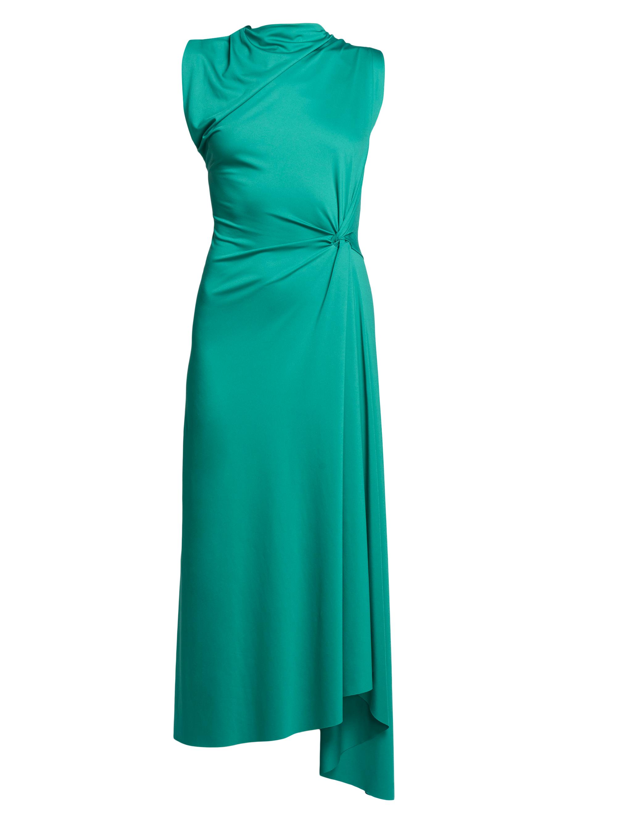 新品未使用♪ VICTORIA BECKHAM ワンピース Victoria Beckham Gathered Satin Midi-Dress | Saks Fifth Avenue