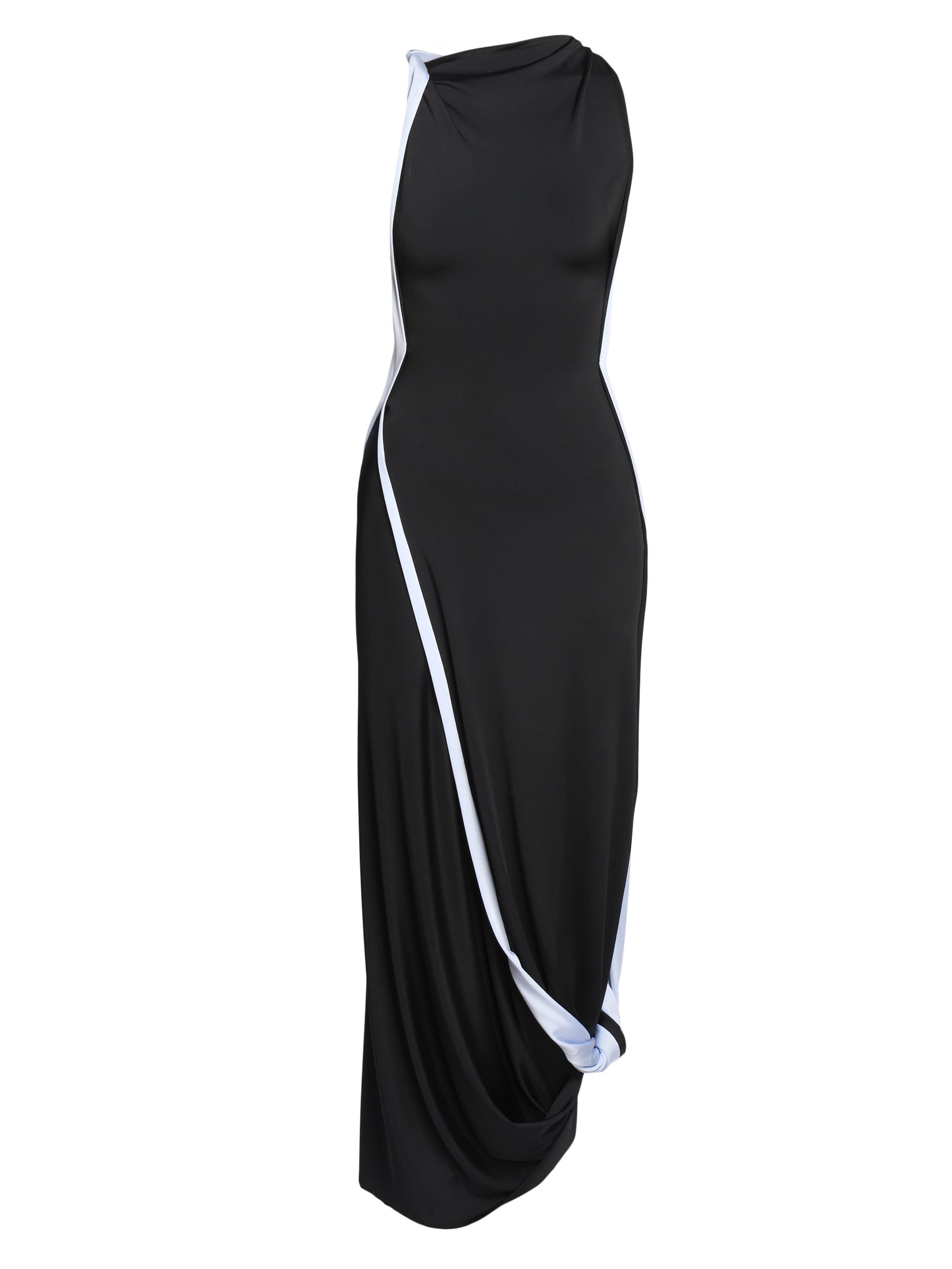 Victoria Beckham Women's Gathered Jersey Maxi-Dress - Black Iceberg