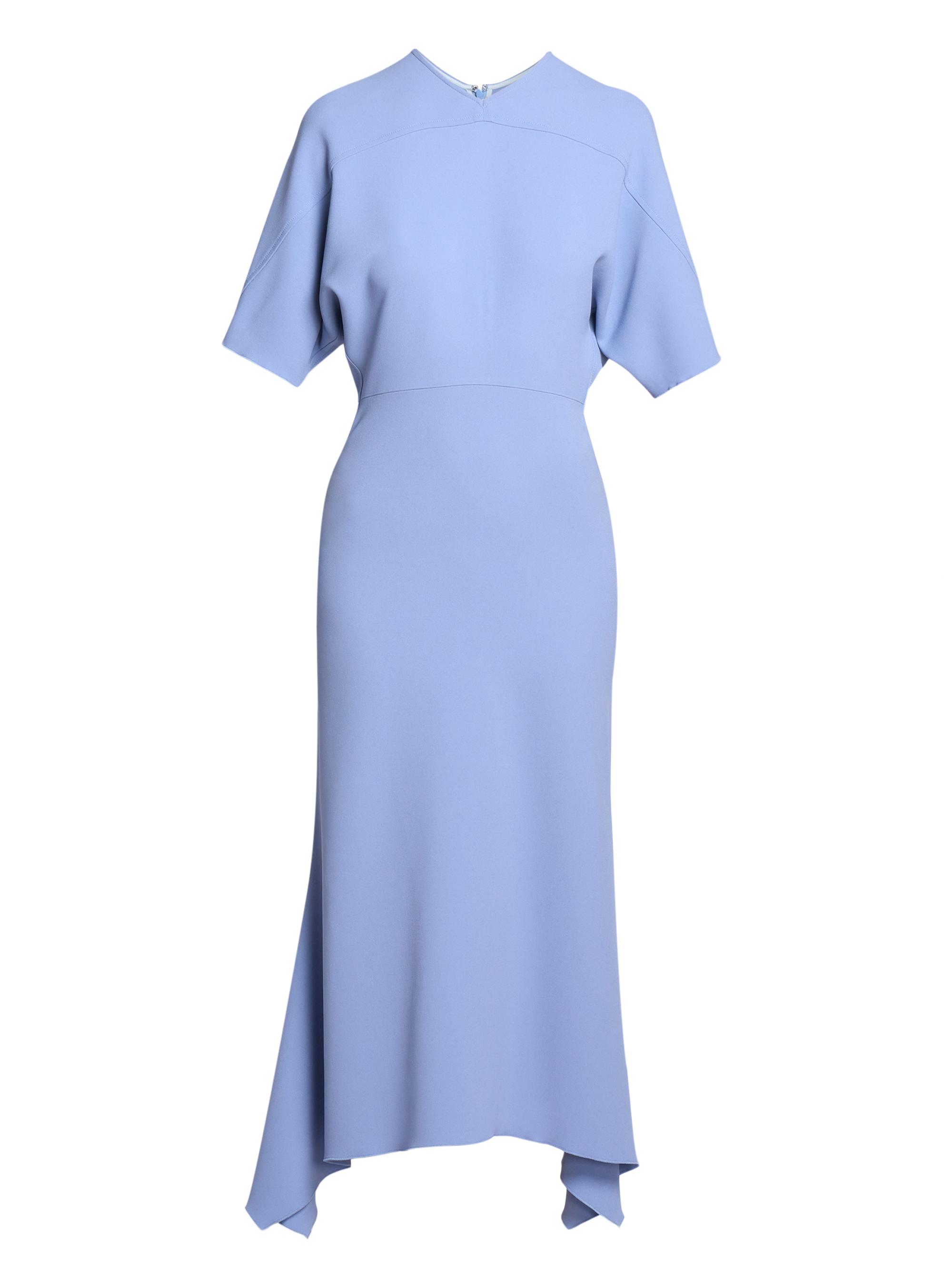 Victoria Beckham Women's Flared Cady Midi-Dress - Bluebell