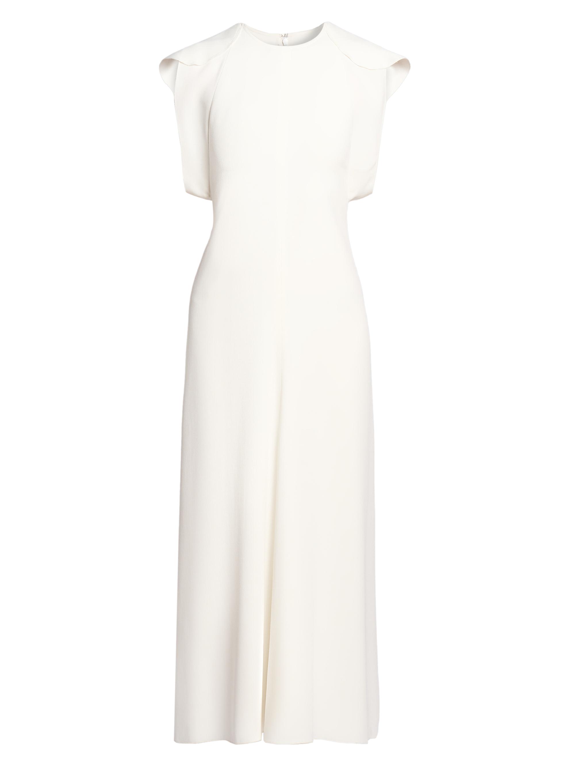 Victoria Beckham Crêpe Cap-Sleeve Midi-Dress | Saks Fifth Avenue