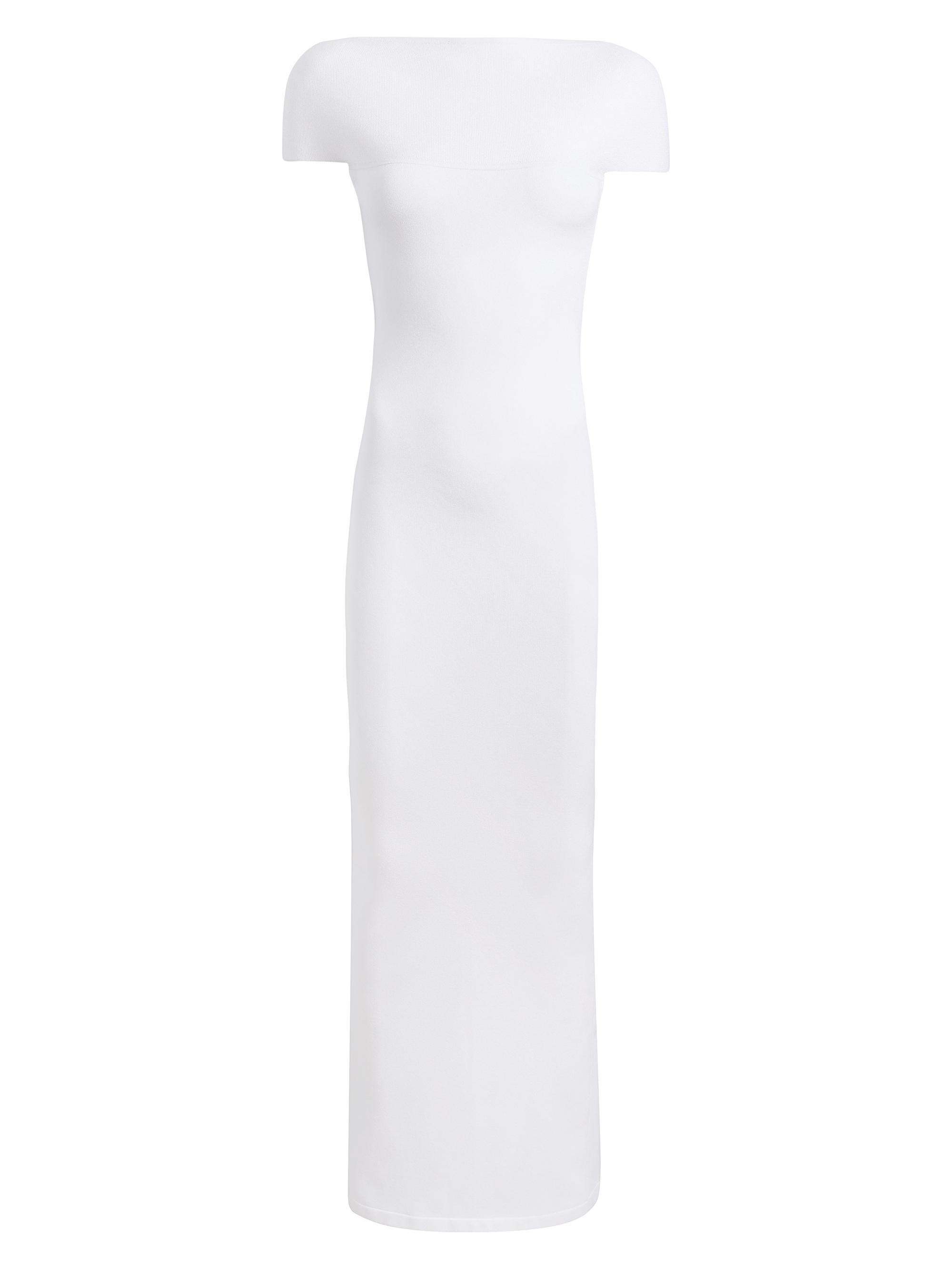 Khaite Women's Basile Compact-Knit Column Dress - Glaze