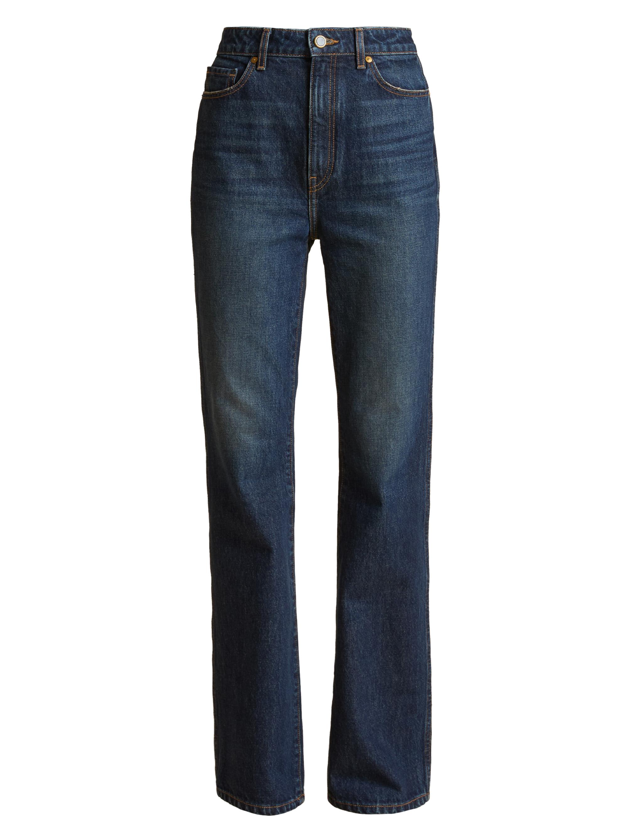 Khaite Danielle High-Rise Straight-Leg Jeans | Saks Fifth Avenue