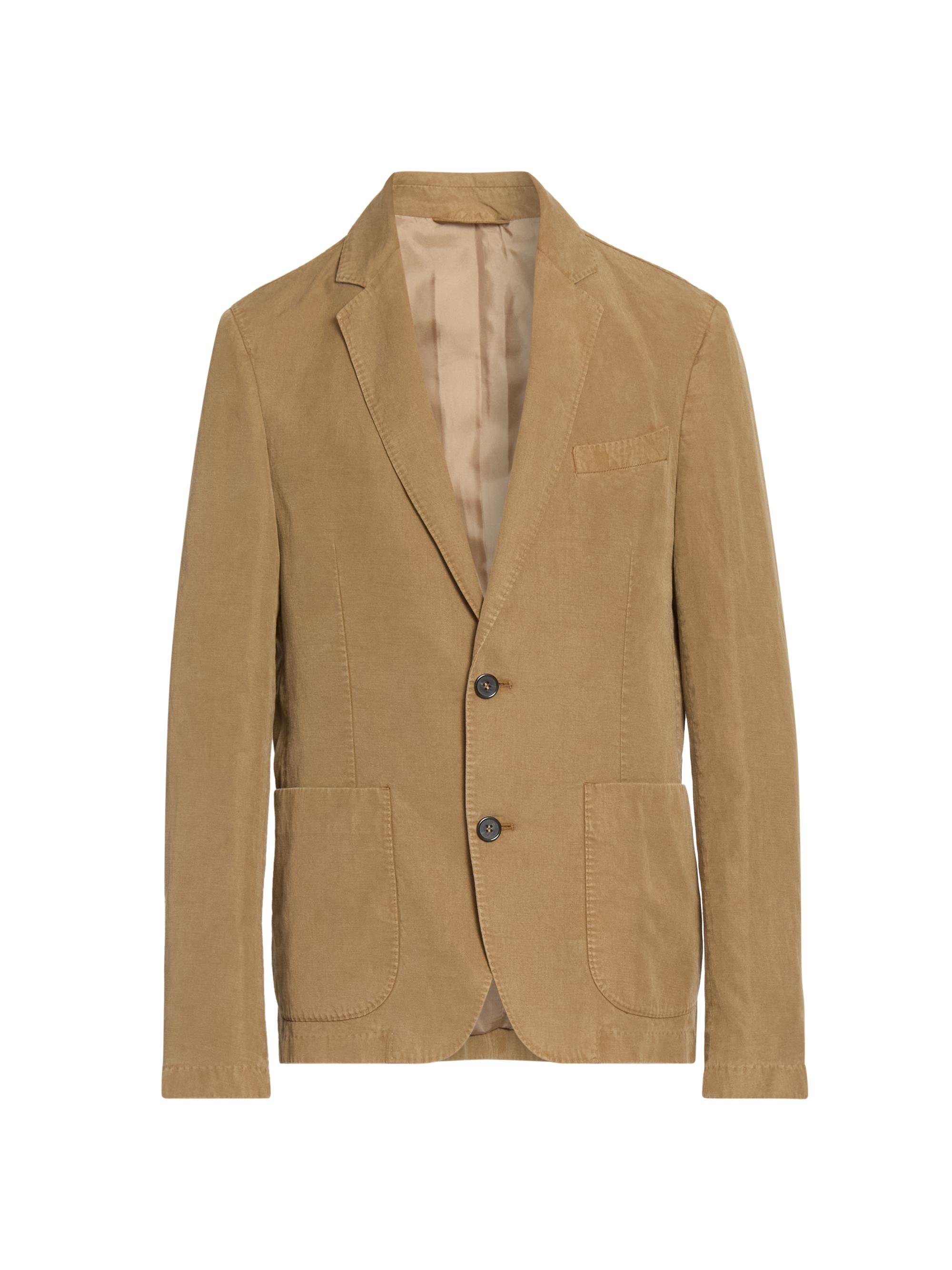 Officine Générale Men's Nehemiah Garment Dyed Jacket - Cigar