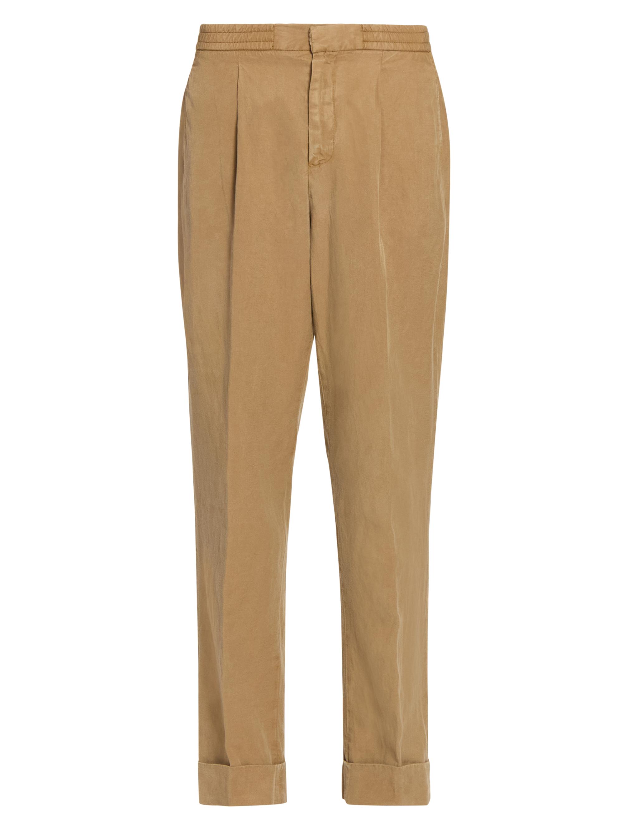 Officine Générale Men's Drew Garment Dyed Pants - Cigar