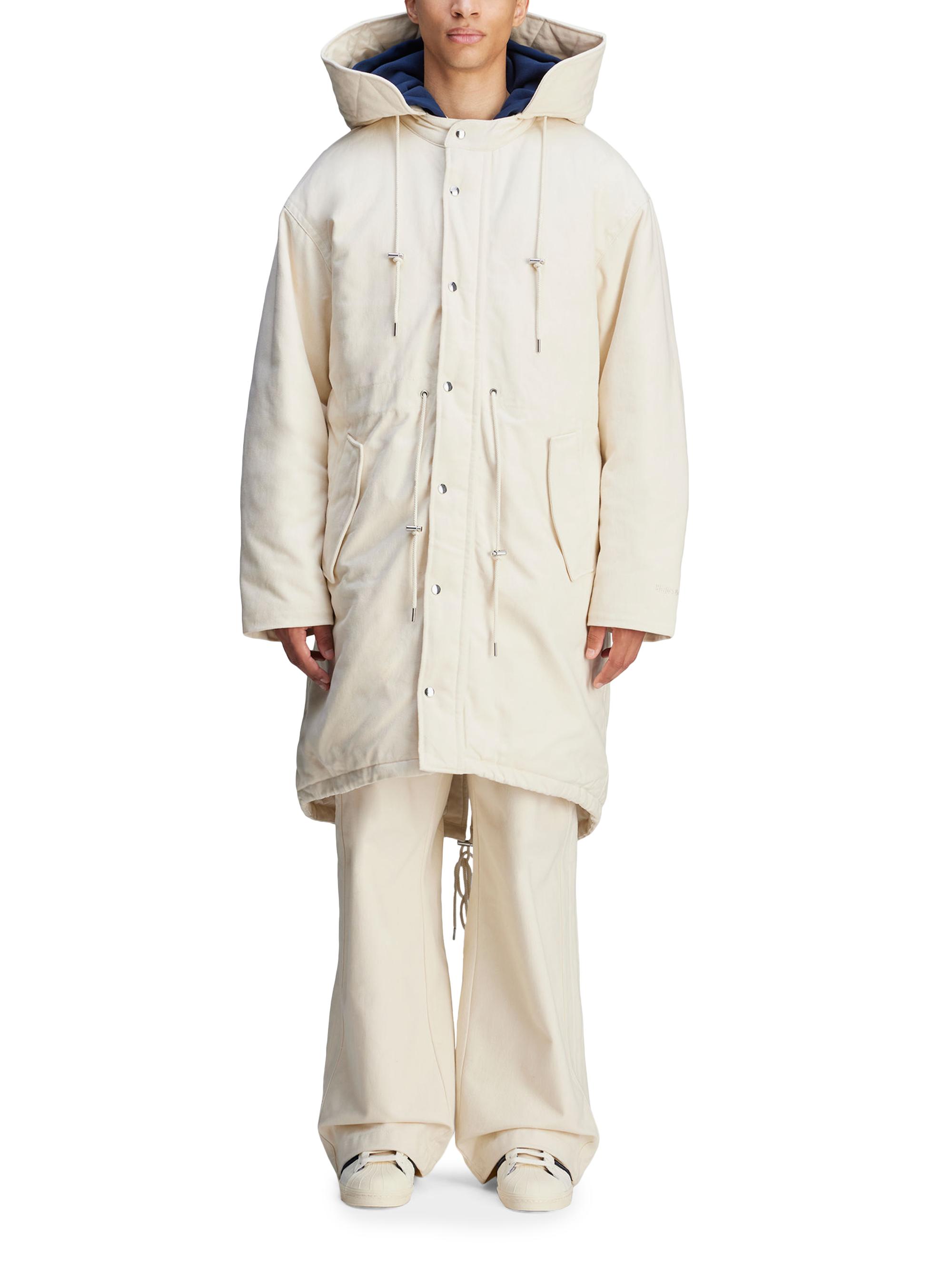 adidas Men's  x Wales Bonner Cotton Coach Coat - Wonder White